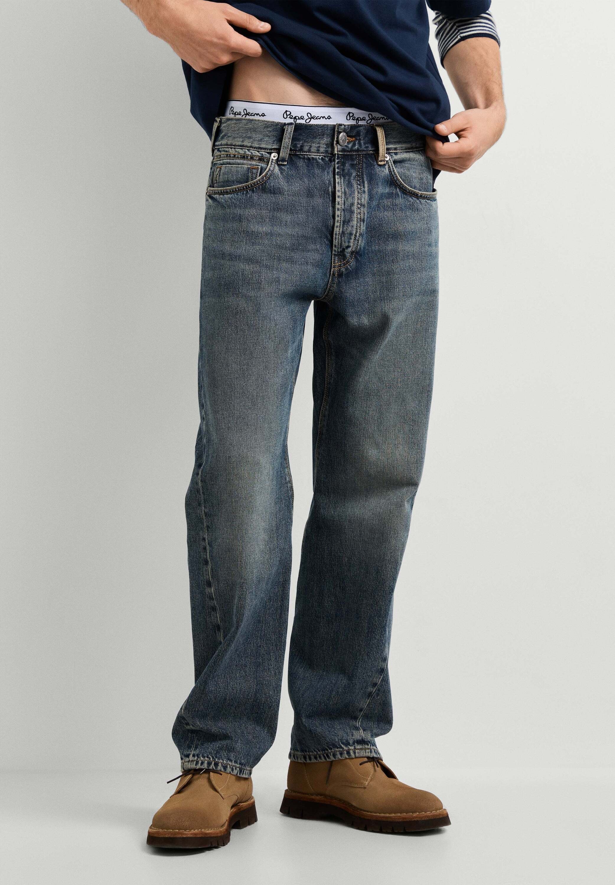 Pepe Jeans Relax-fit-Jeans "relaxed fit jeans RELAXED STRAIGHT BEXLEY BROWN INDIGO"