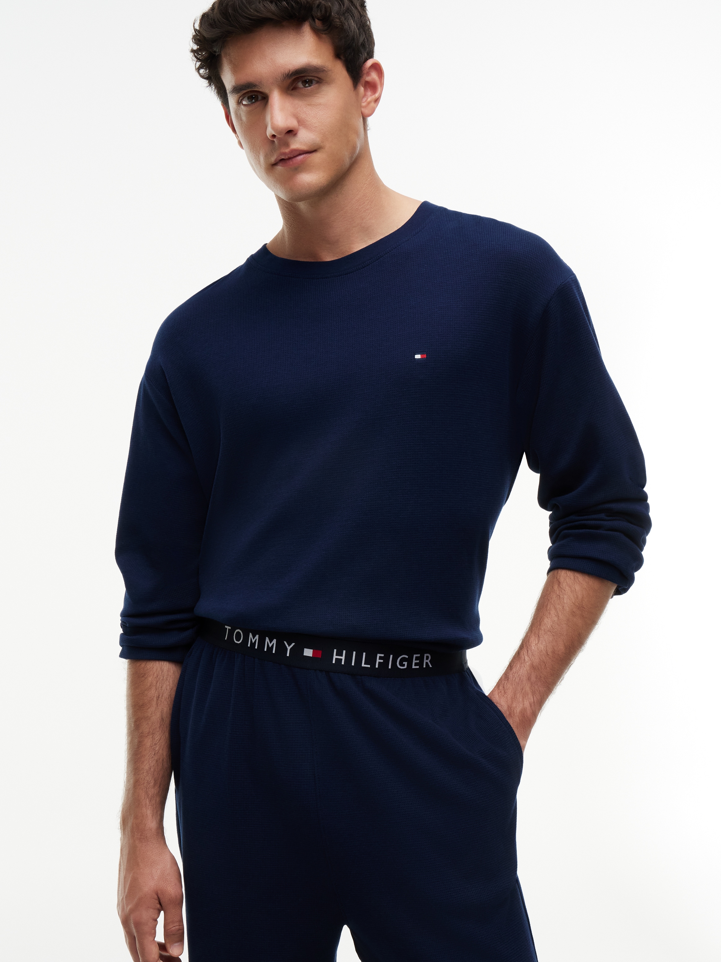 Tommy Hilfiger Underwear Relaxanzug "LONGSLEEVE WAFFLE SET"