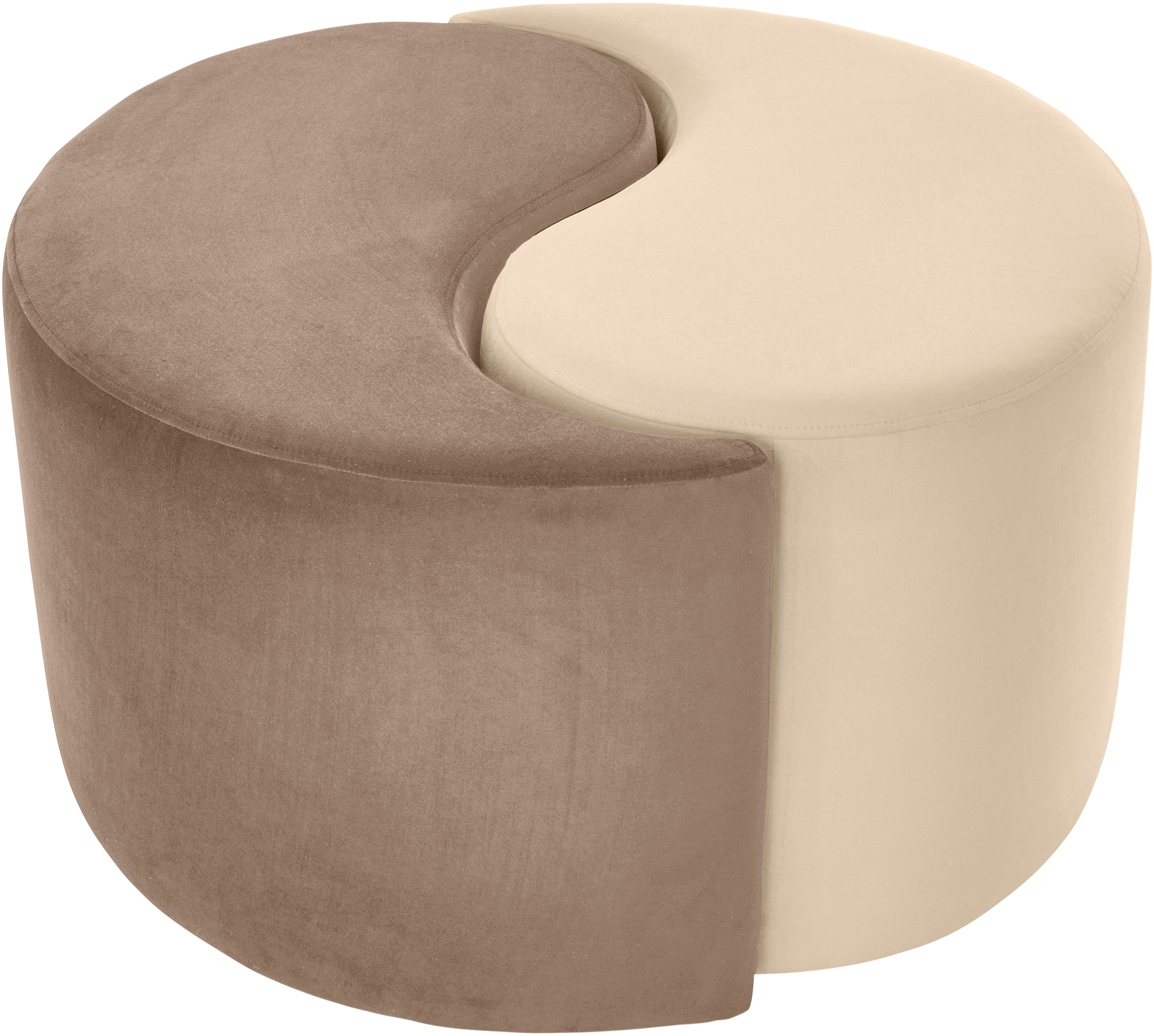 Home affaire Polsterhocker "Yin&Yang Durchmesser 82cm", 2teilig, einzeln st günstig online kaufen