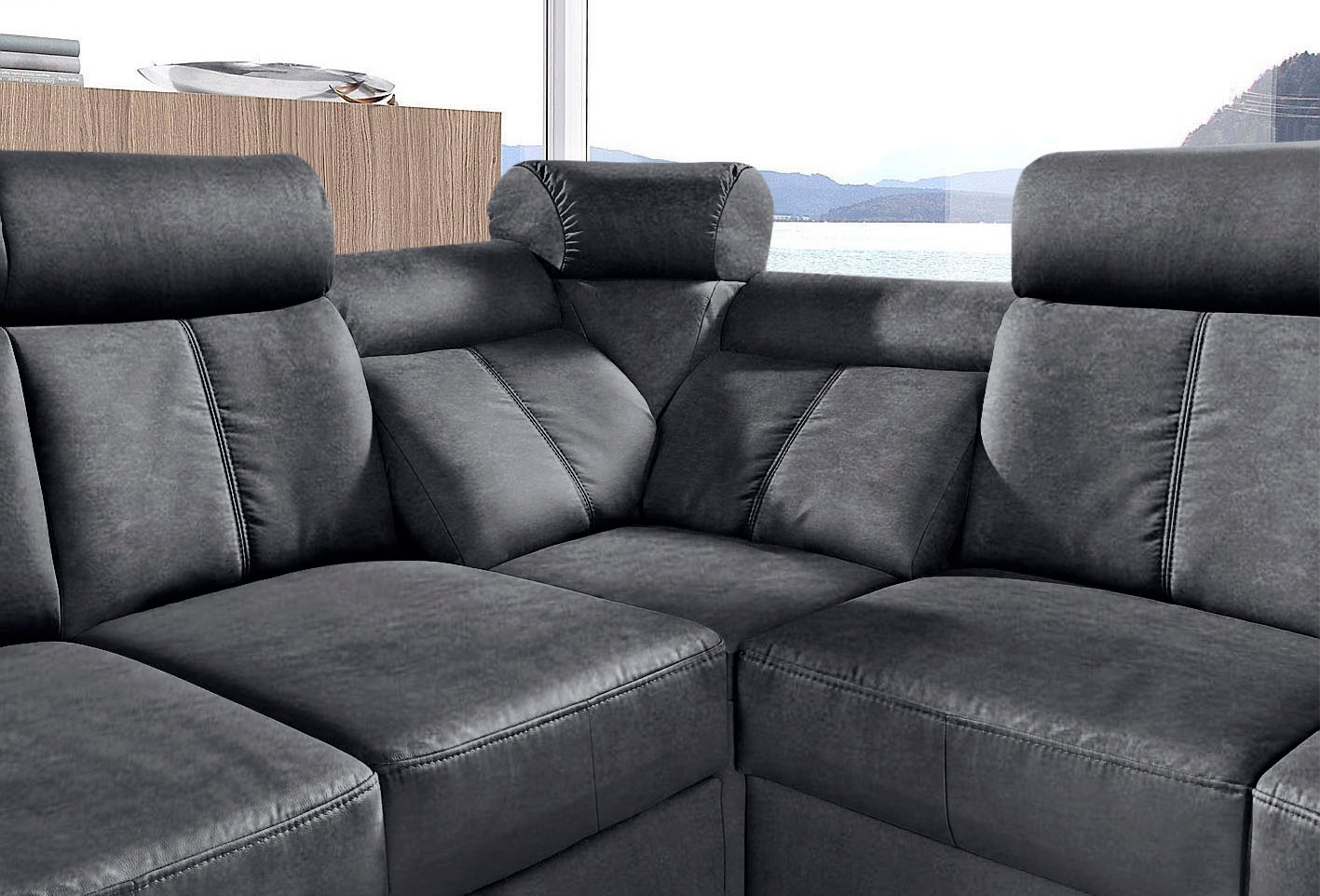 sit&more Ecksofa »Basel L-Form«, wahlweise mit Relaxfunktion