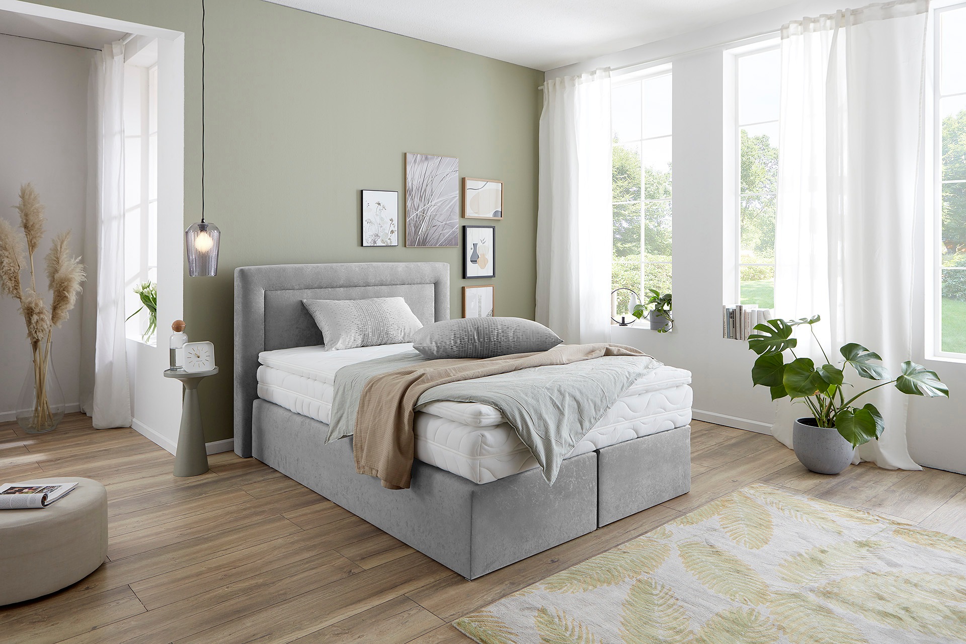 Westfalia Schlafkomfort Boxspringbett, wahlweise mit Bettkasten und Topper