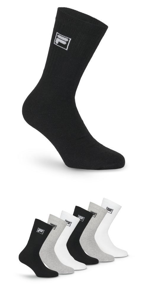 Fila Sportsocken "UNISEX CREW TENNIS FULL TERRY SOCKS", (6 Paar), klassisch günstig online kaufen