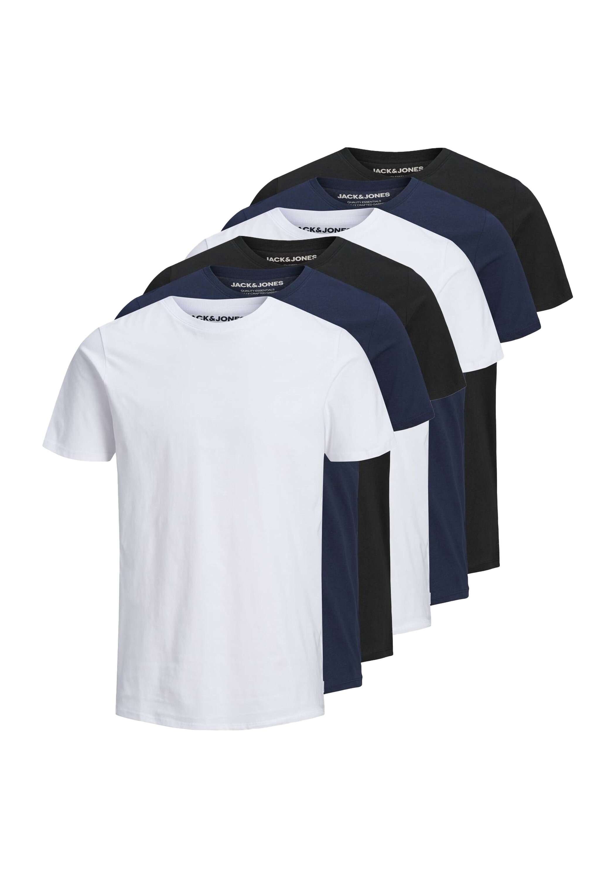 Jack & Jones T-Shirt "T-Shirt JJEORGANIC BASIC TEE O-NECK 3PK 6er Pack" günstig online kaufen