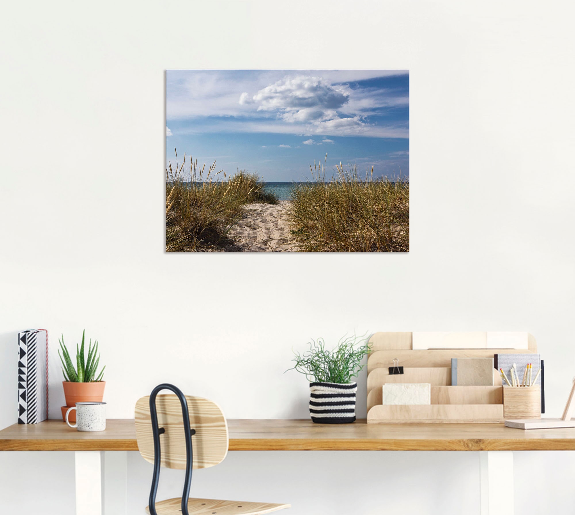 Artland Wandbild »Ostseestrand in Dänemark«, Strand, (1 St.), als Leinwandbild, Poster in verschied. Größen