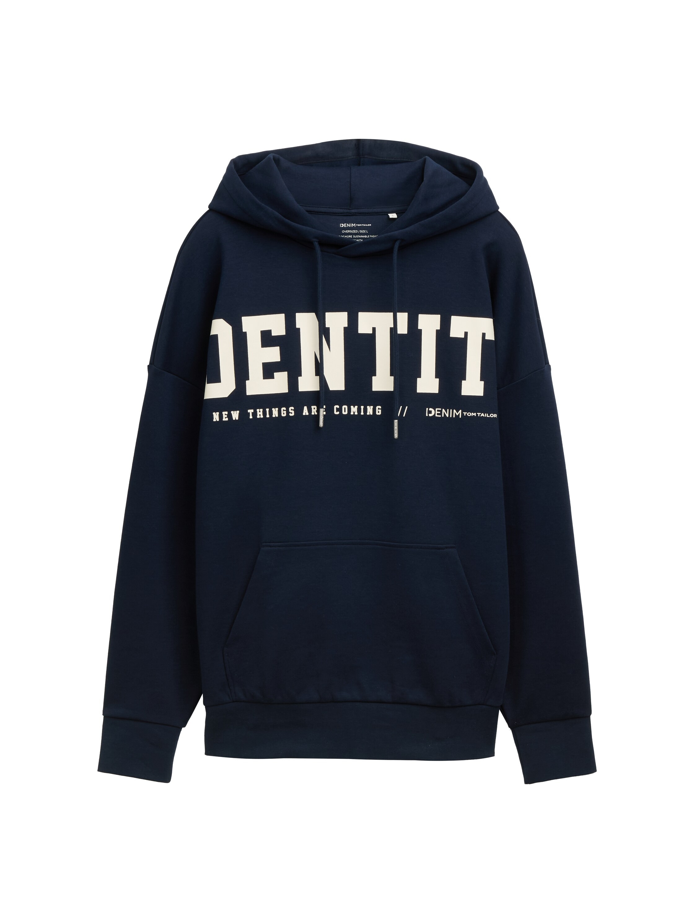 TOM TAILOR Denim Kapuzensweatshirt, mit Statement-Print