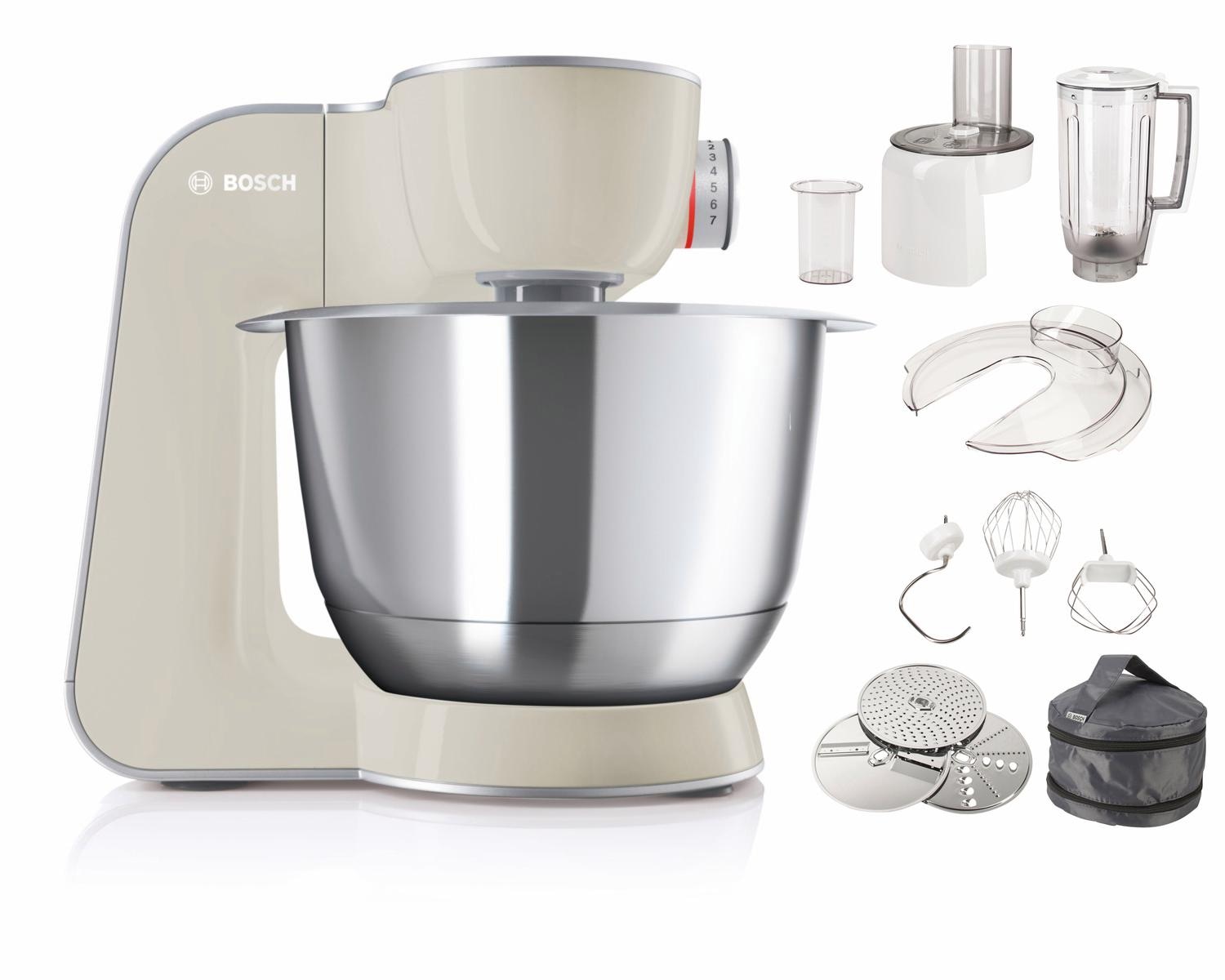 BOSCH Küchenmaschine »MUM5 CreationLine MUM58L20«, vielseitig einsetzbar, Durchlaufschnitzler, 3 Reibescheiben, Mixer