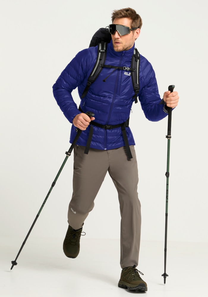 Jack Wolfskin Outdoorjacke »ROUTEBURN PRO 2 JKT M« Steppjacke warm, leicht, schnell trocknend und winddicht.