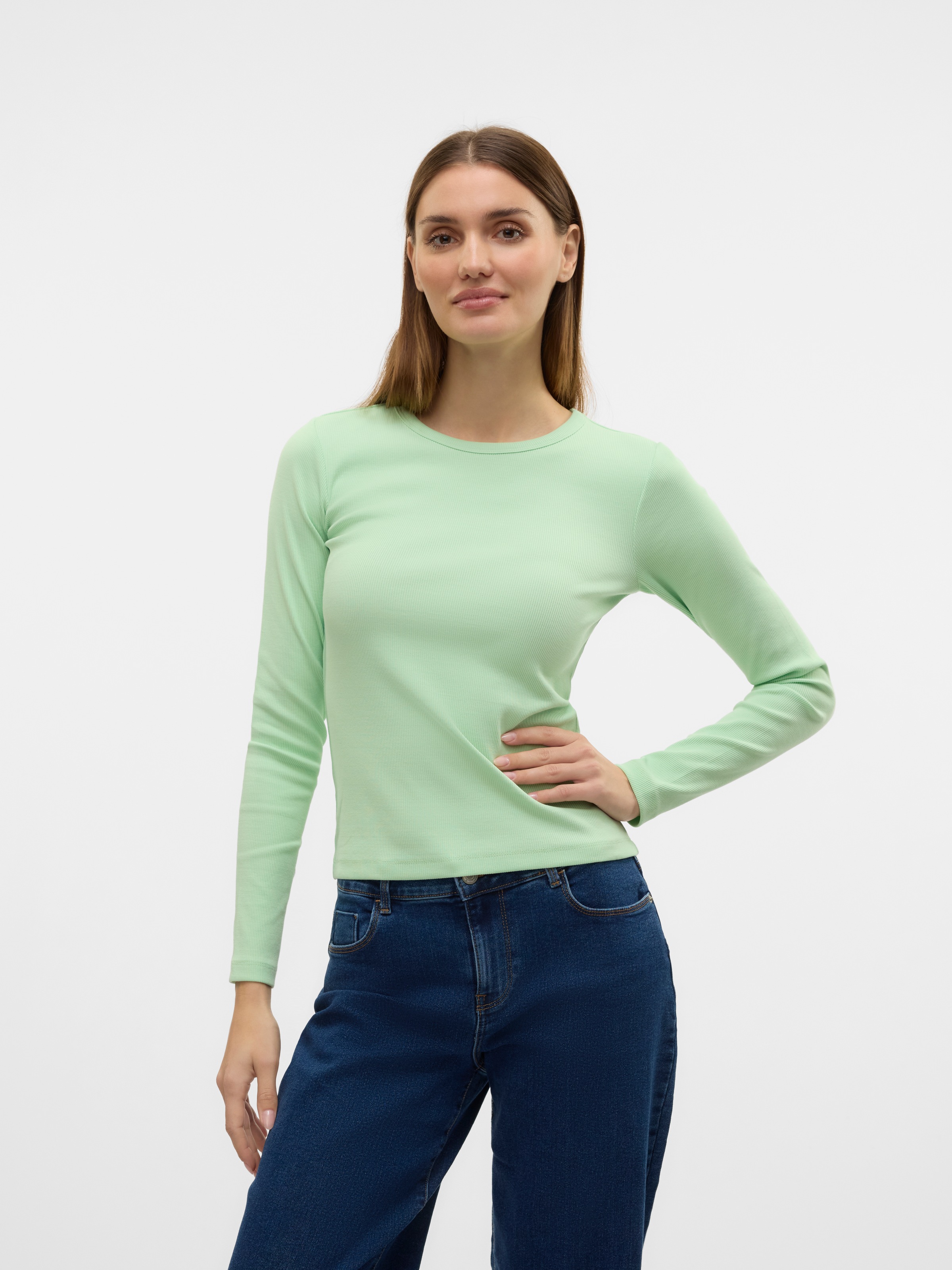 Vero Moda Langarmshirt "VMCHLOE LS SHORT TOP JRS NOOS" günstig online kaufen