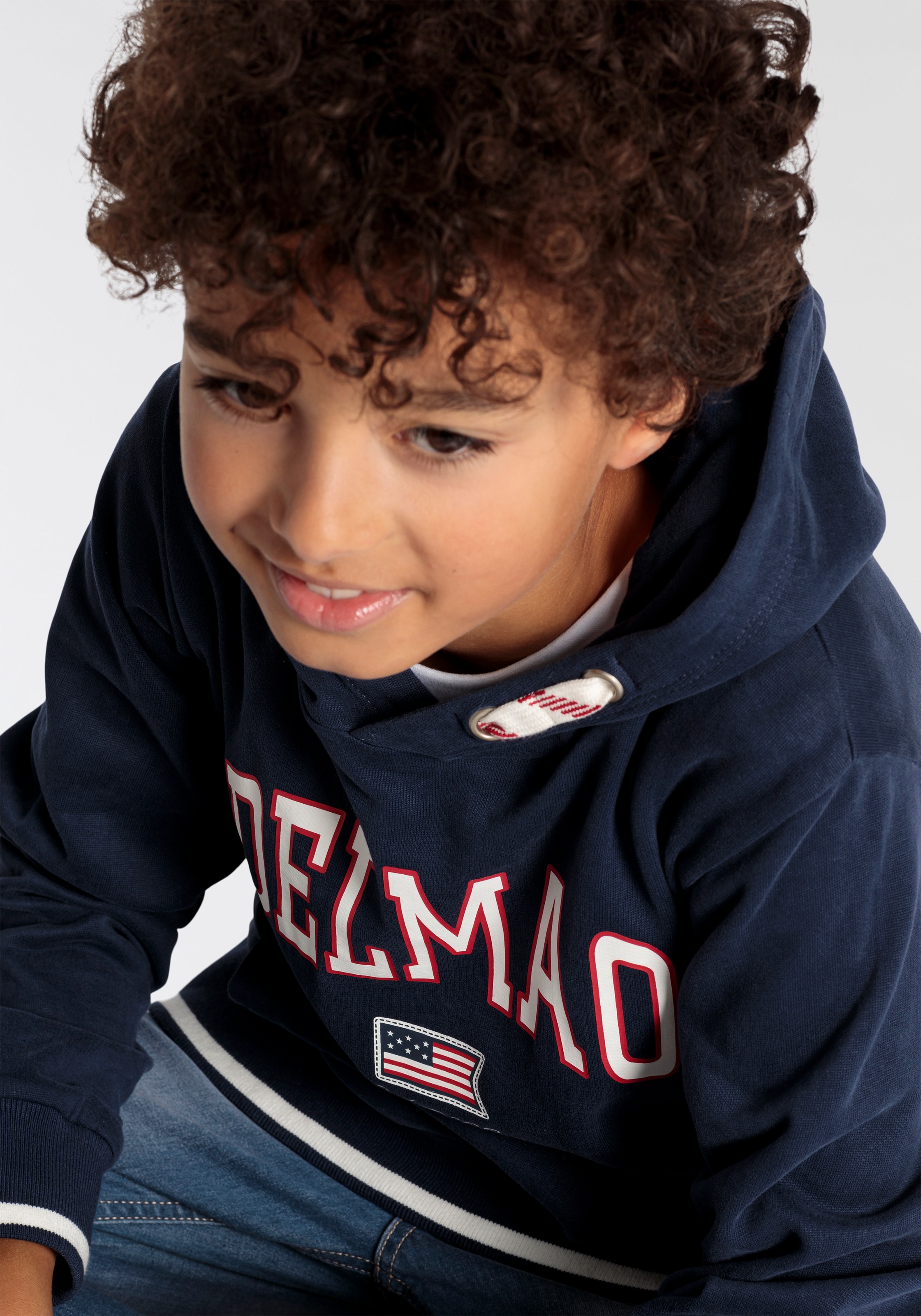 DELMAO Kapuzensweatshirt »für Jungen«, online kaufen BAUR Logo-Sweathirt Marke Delmao | der neuen