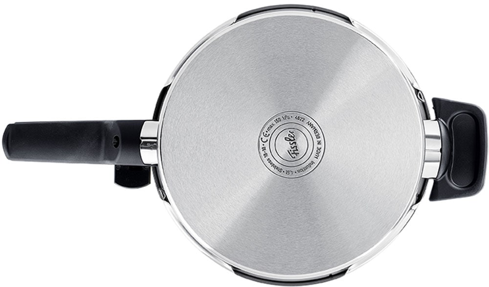 Fissler Schnellkochtopf »Vitaquick® Premium«, Edelstahl 18/10, (3 tlg., 1 Schnellkochtopf 2,5 L, 1 Metalldeckel, 1 Dünsteinsatz), Made in Germany, mit gelochtem Einsatz
