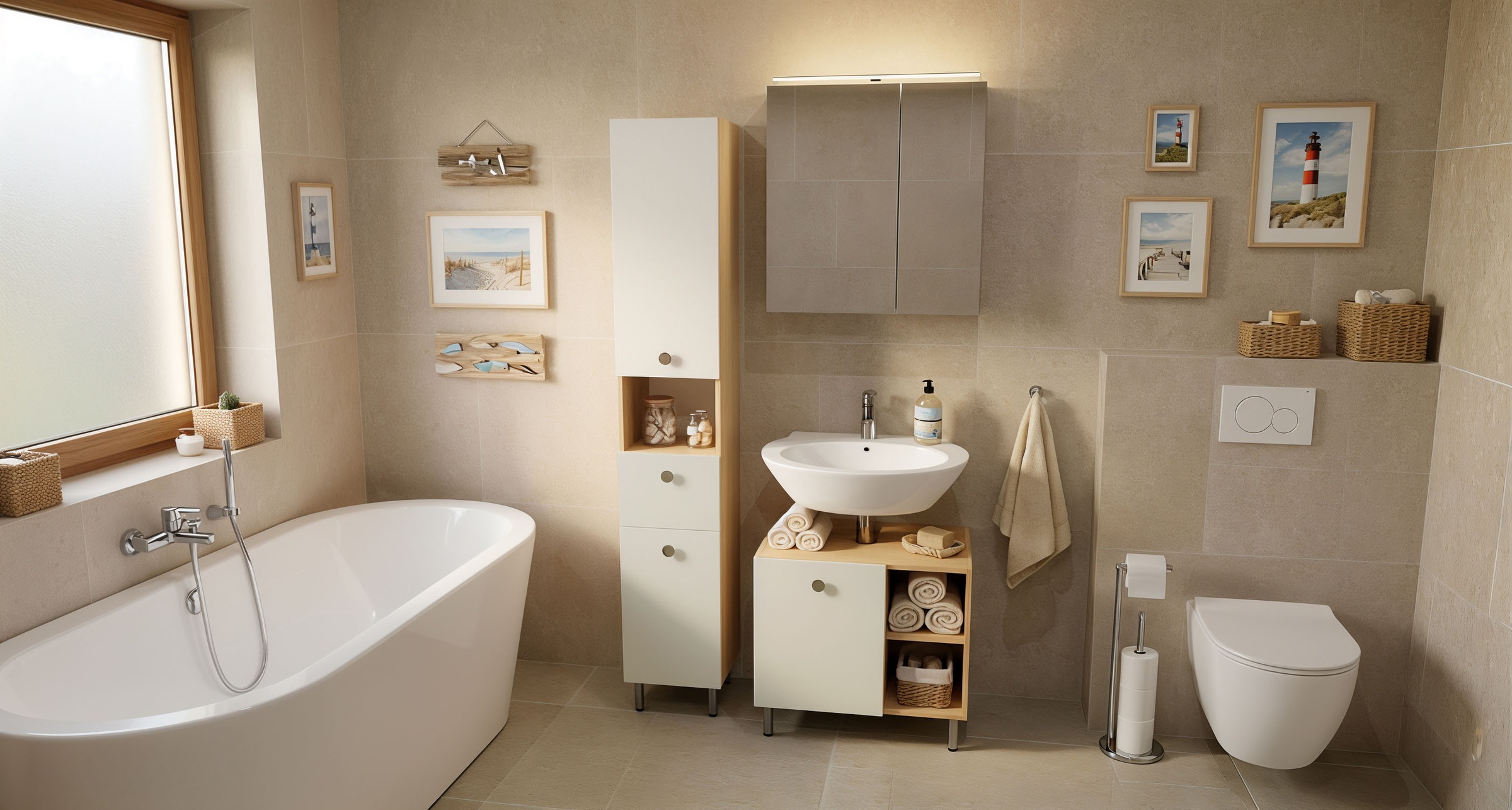 OPTIFIT Hochschrank »Hallig« Breite 32,5 cm, schnelle Montage mit OPTIsnap