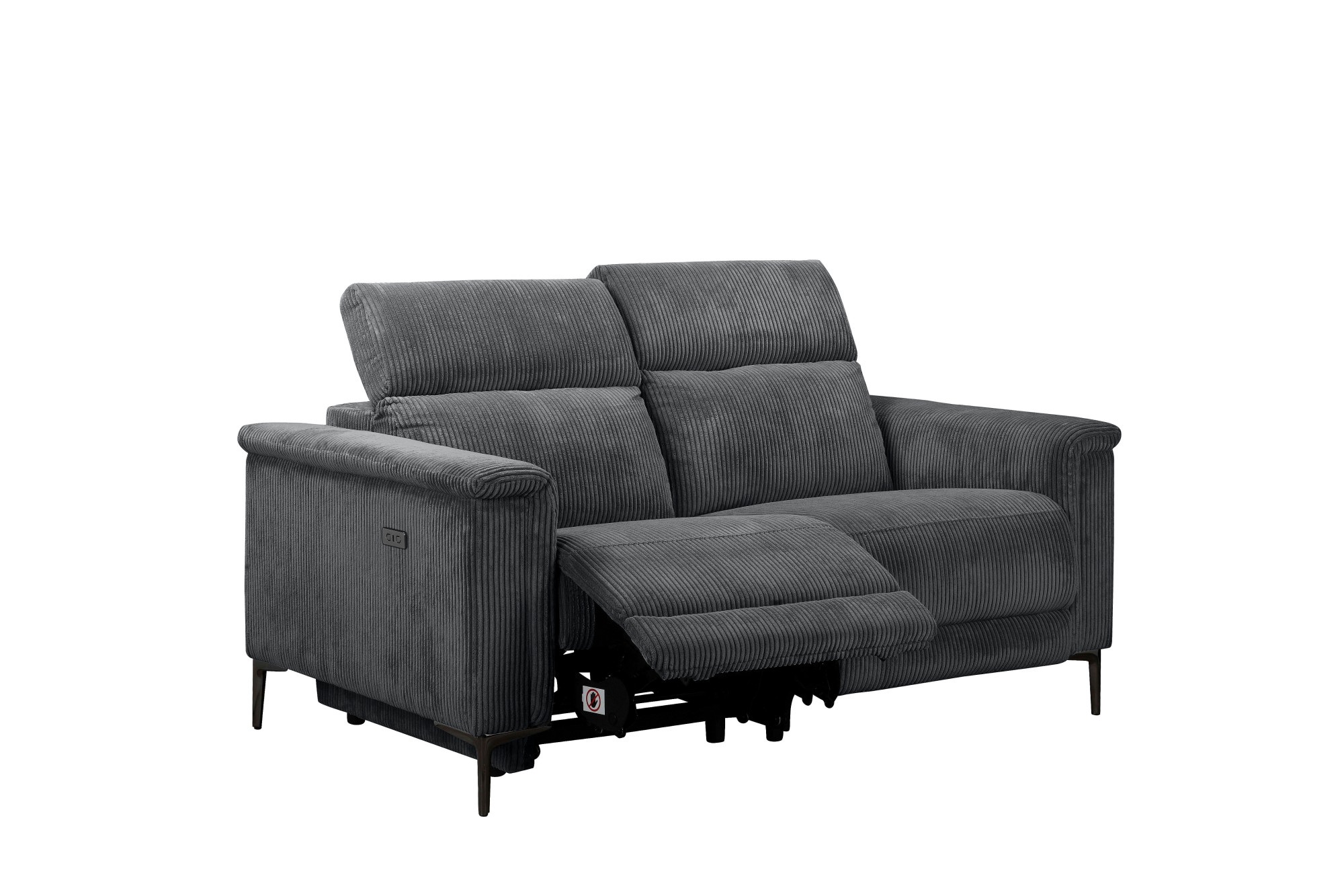 Places of Style 2-Sitzer »Lund in Cord, mit manueller o. elektrischer«, Relaxfunktion, USB-A, Kopfteilverstellung, Breite 160 cm