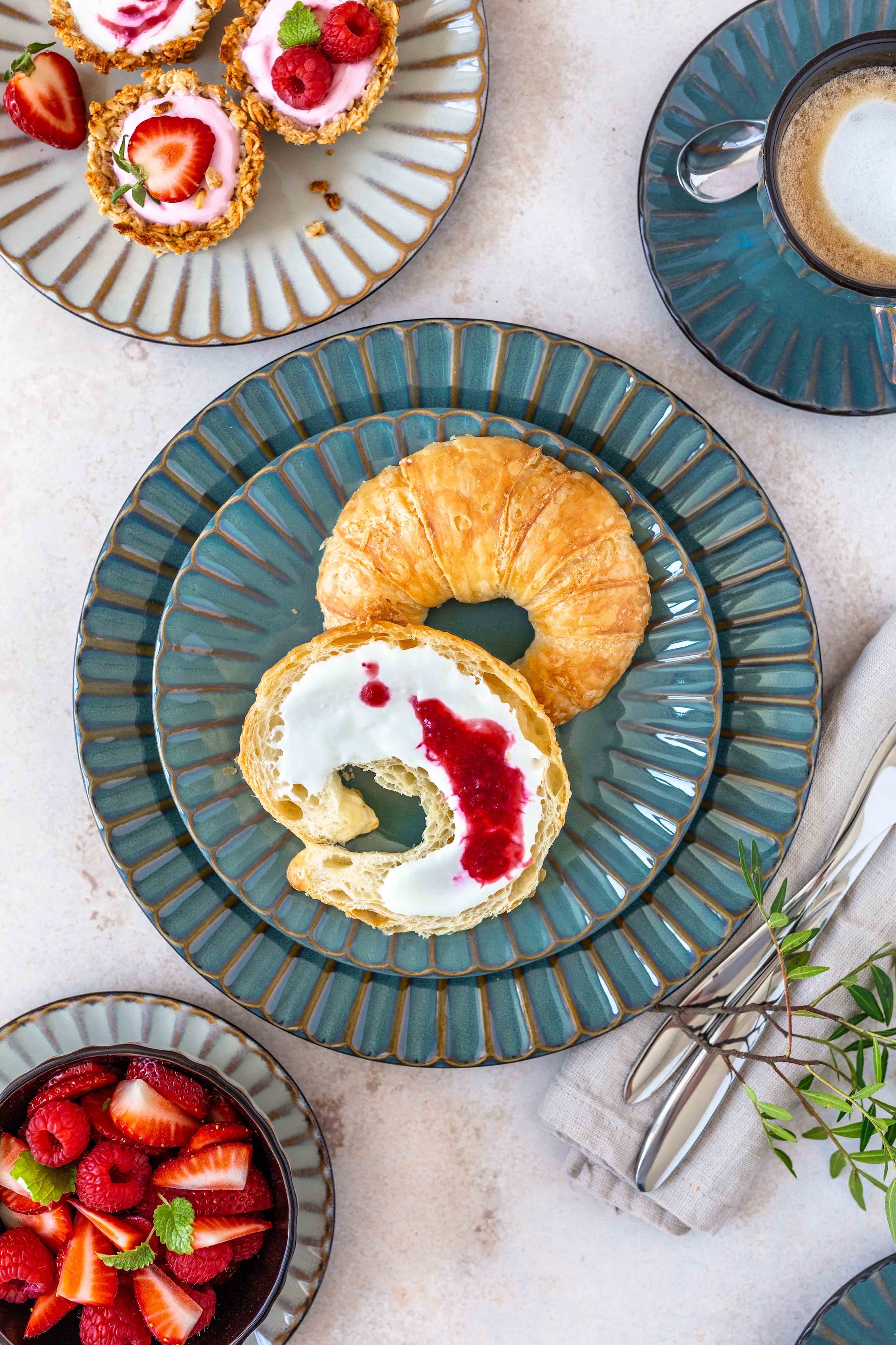 MÄSER Frühstücks-Geschirrset »CONFINO, Frühstücksset, Steinzeug«