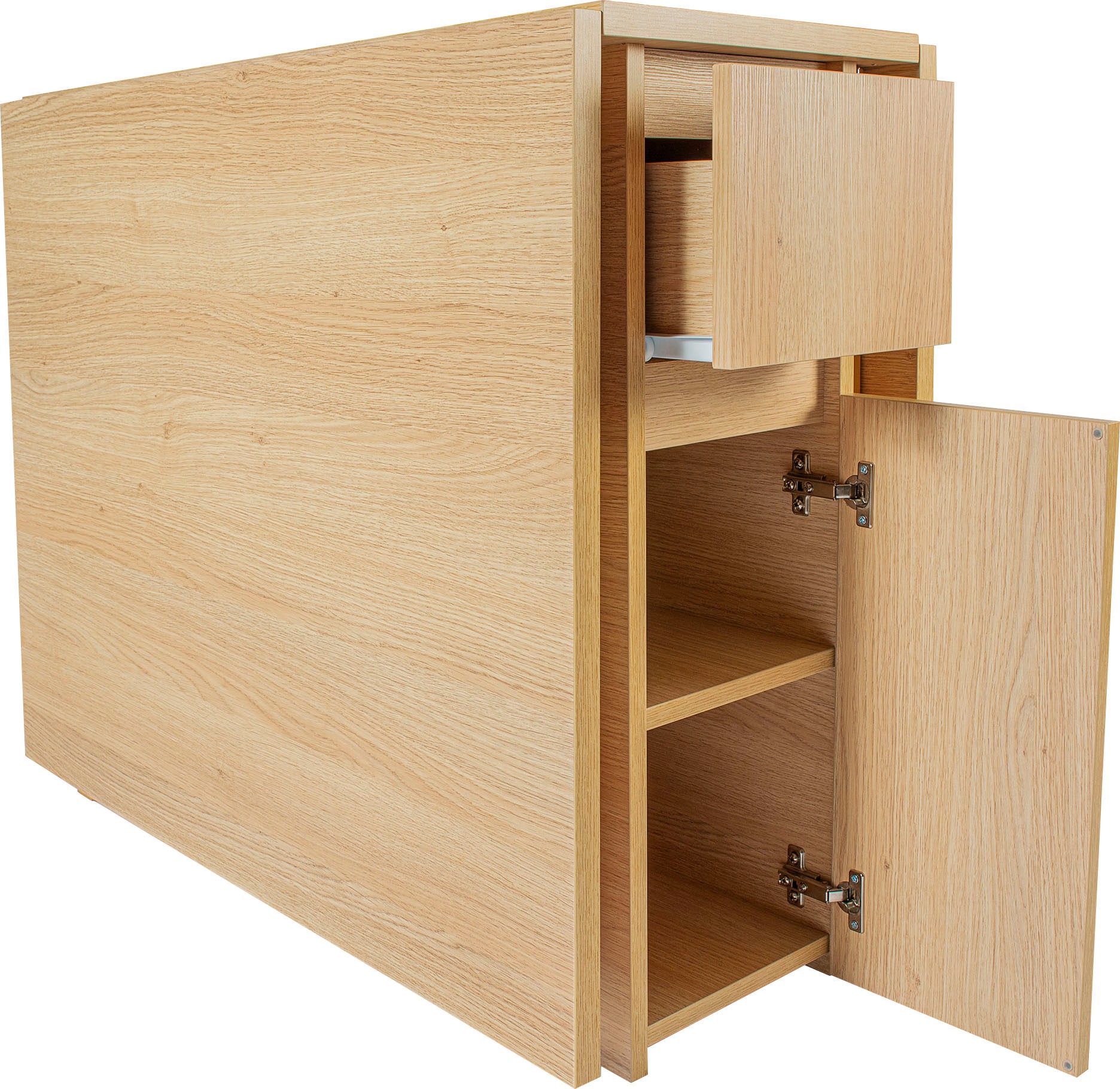 Woodman Esstisch »Jasper«, mit einer rechteckigen Tischplatte und Auszugsfunktion, Breite 90 cm
