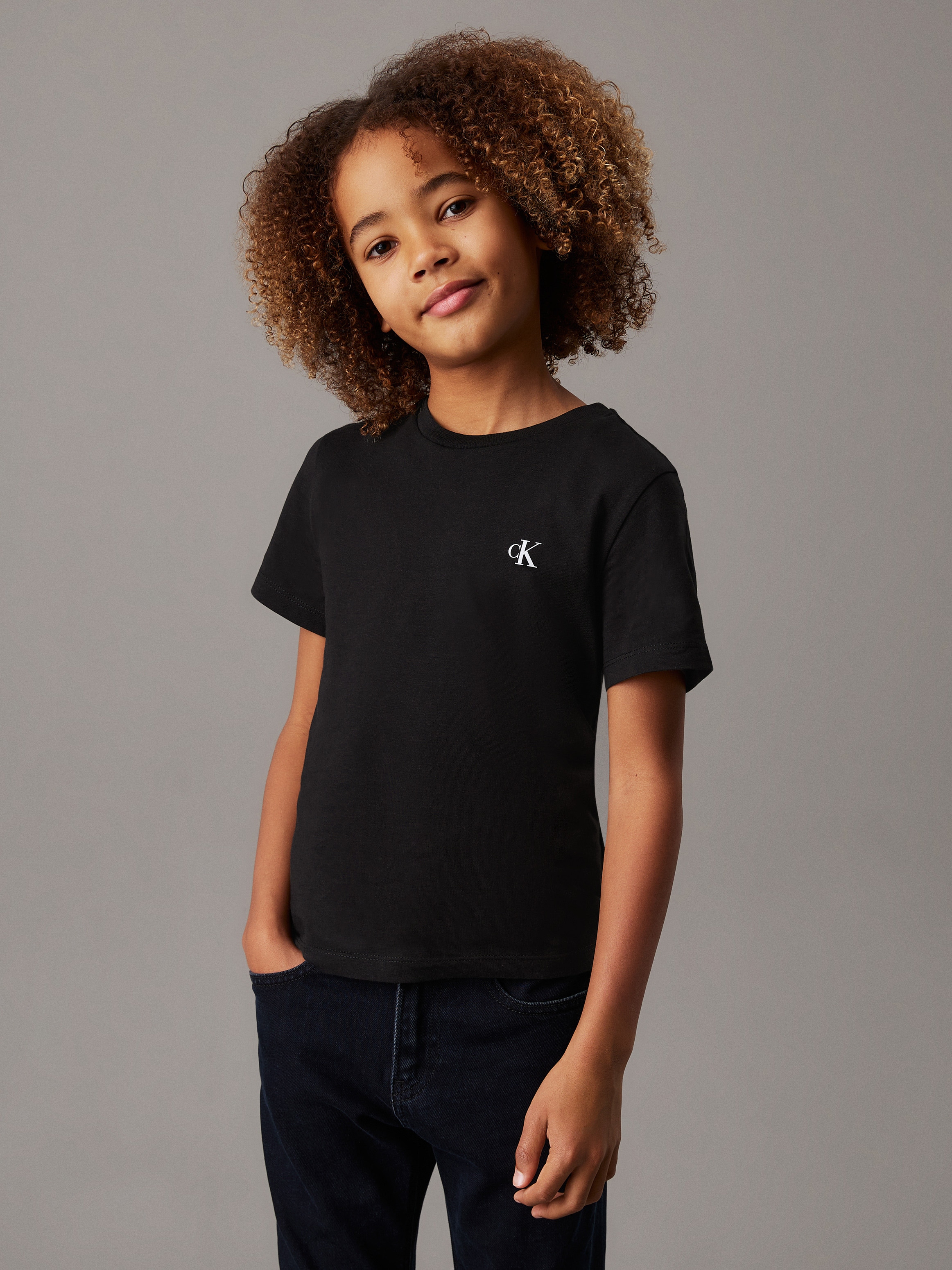Calvin Klein Jeans T-Shirt »2-PACK MONOGRAM TOP«, (2 tlg.), für Kinder bis 16 Jahre mit Logoprägung