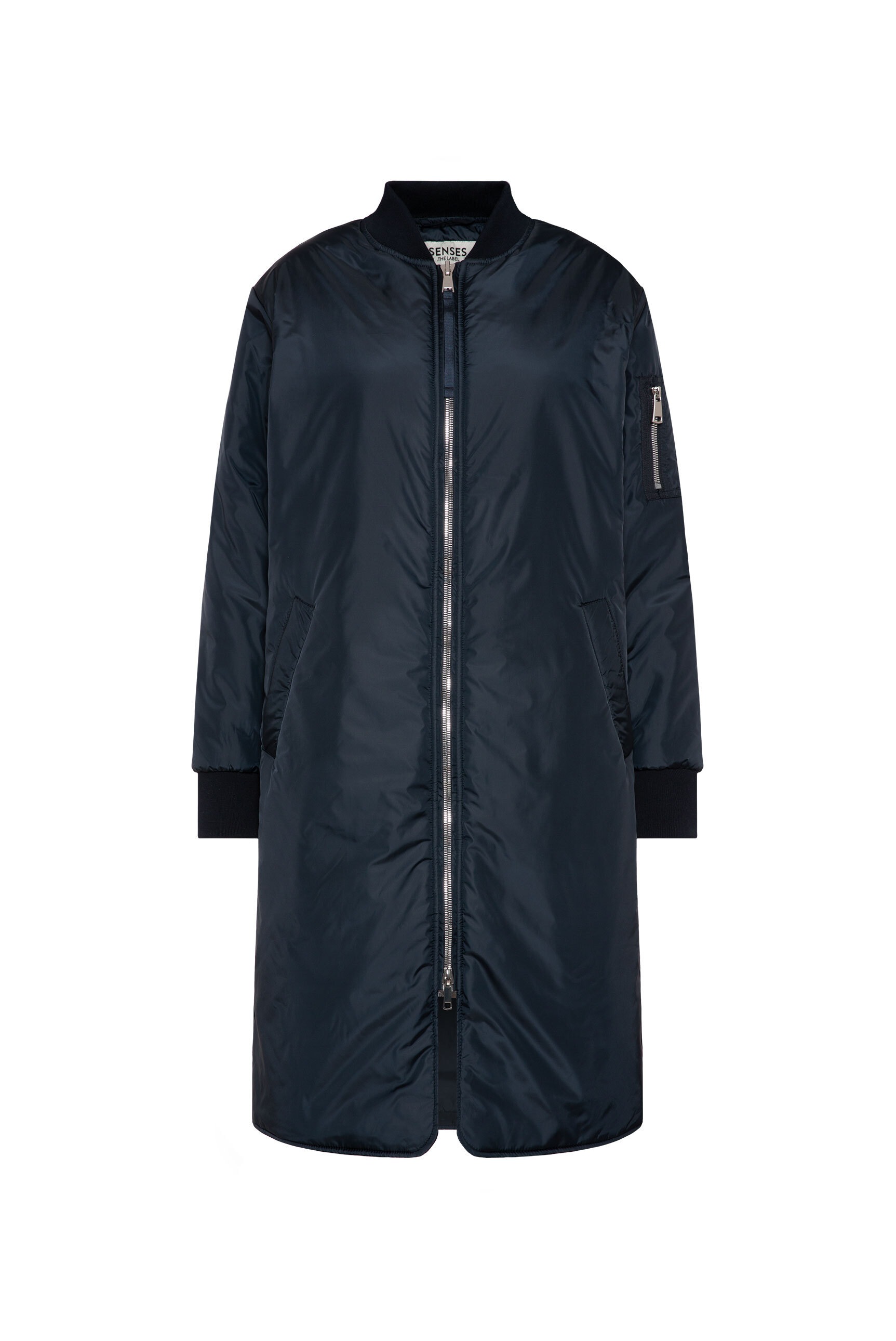 SENSES.THE LABEL Langjacke, ohne Kapuze, mit Two-Way-Zipper günstig online kaufen