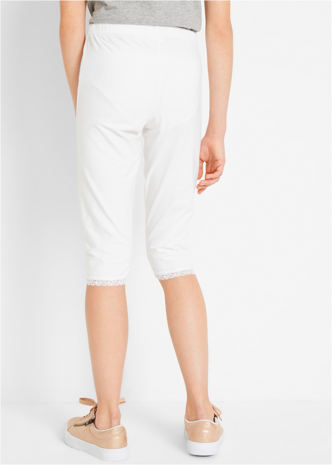 Thumbnail - bonprix Caprileggings aus Baumwolle und Elasthan, mit elastischem Komfortbund, unifarben