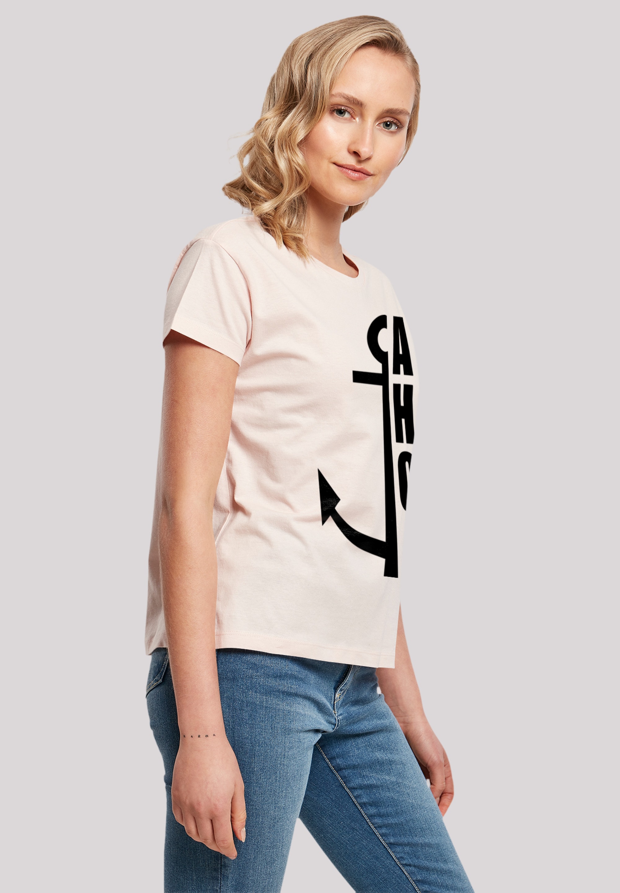 F4NT4STIC T-Shirt »Ahoi Anker Knut & Jan Hamburg«, Print