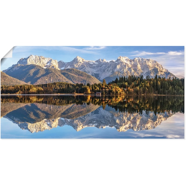 Black Friday Artland Wandbild »Karwendelblick am Barmsee«, Berge &  Alpenbilder, (1 St.), als Alubild, Leinwandbild, Wandaufkleber oder Poster  in versch. Größen | BAUR