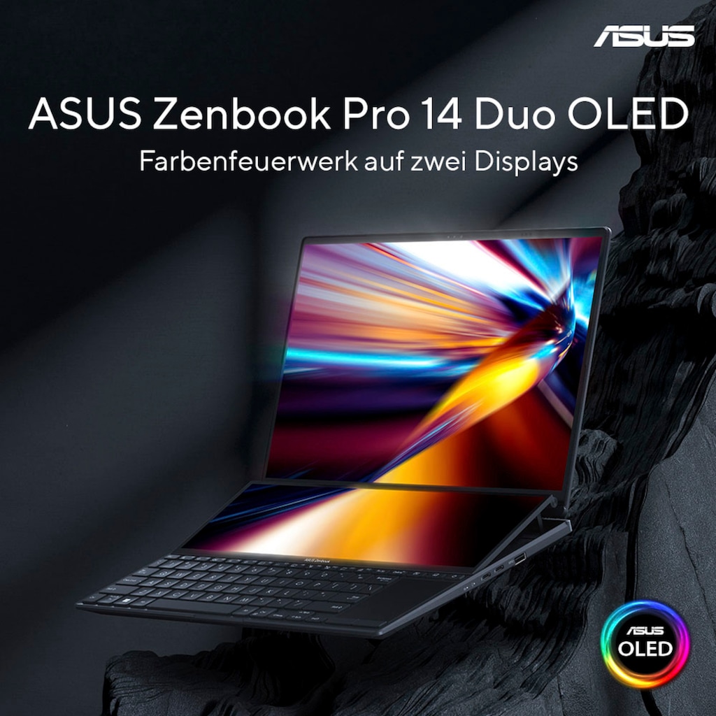 Asus Notebook »Zenbook Pro 14 Duo OLED UX8402VU-P1097X«, 36,8 cm, / 14,5 Zoll, Intel, Core i9, GeForce RTX 4060, 2000 GB SSD