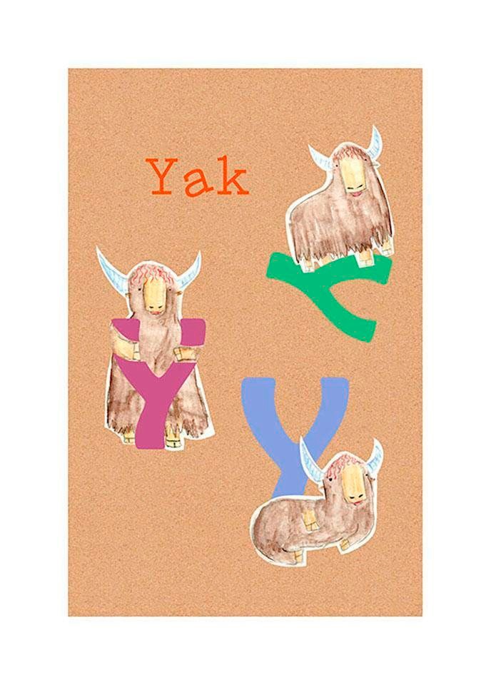 Komar Poster »ABC Animal Y« Buchstaben (1 St...
