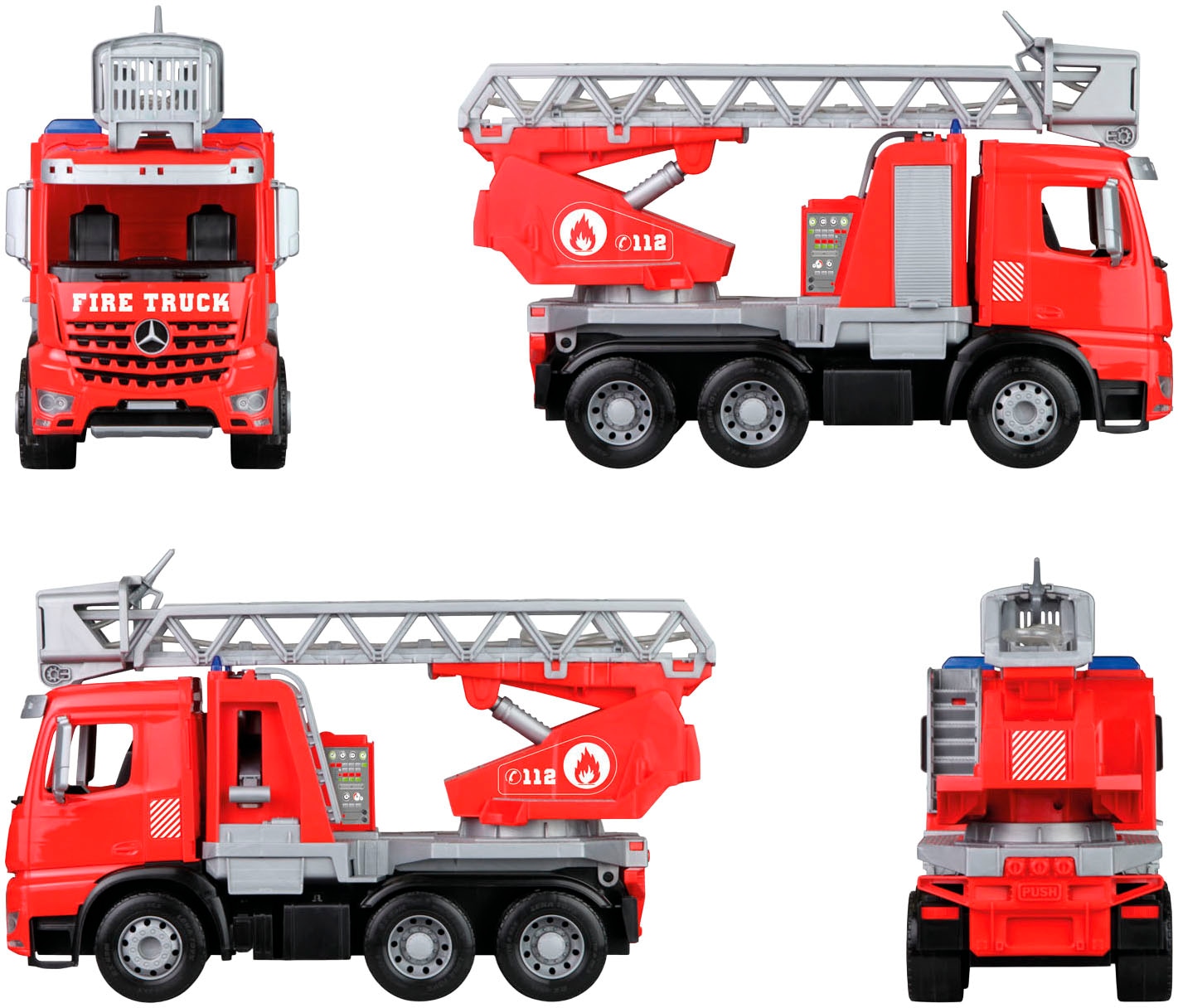 Lena® Spielzeug-Feuerwehr »Worxx, Leiterfeuerwehr Mercedes Arocs« Made in Europe