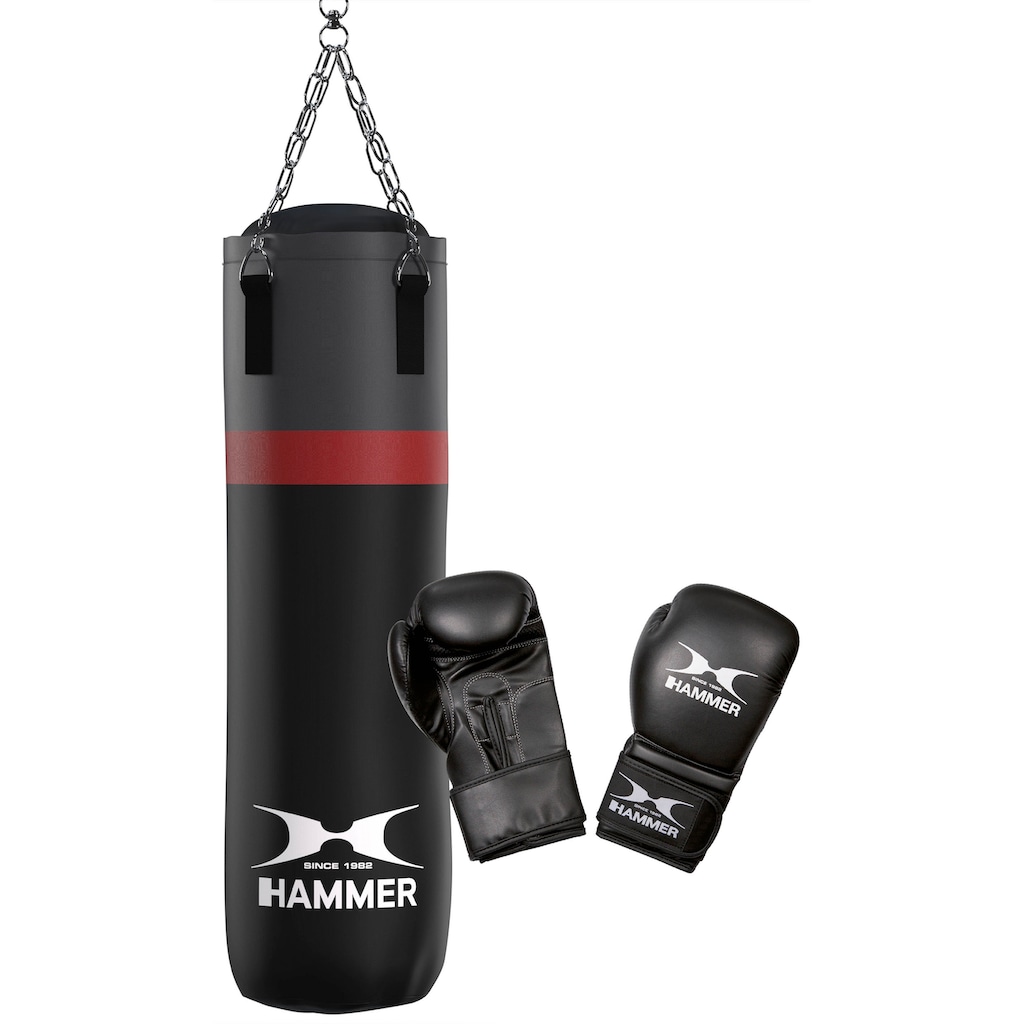 Hammer Boxsack »Cobra«, (Set, mit Boxhandschuhen)