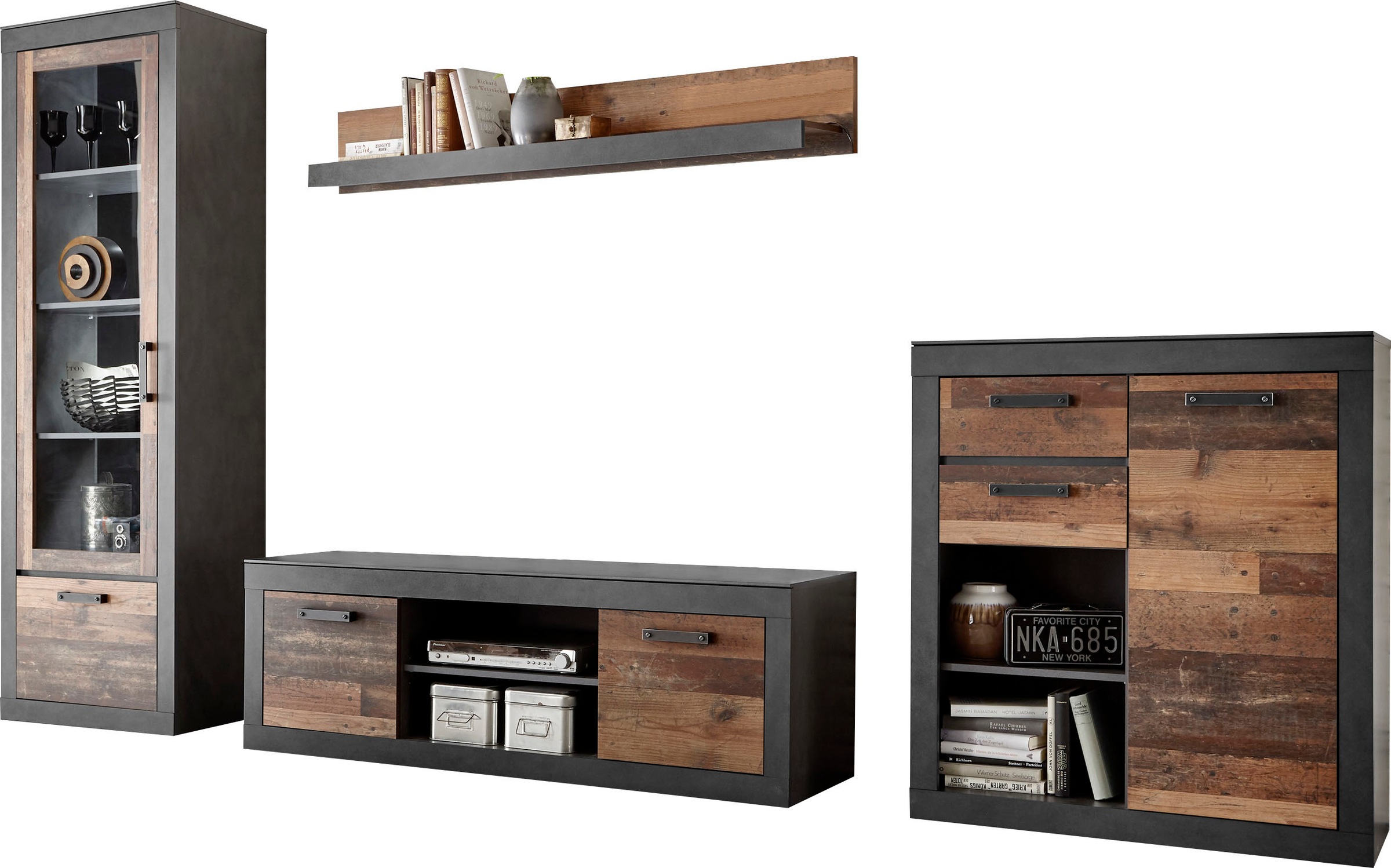 Thumbnail - Home affaire Wohnwand "BROOKLYN" 4 Stk. tlg.