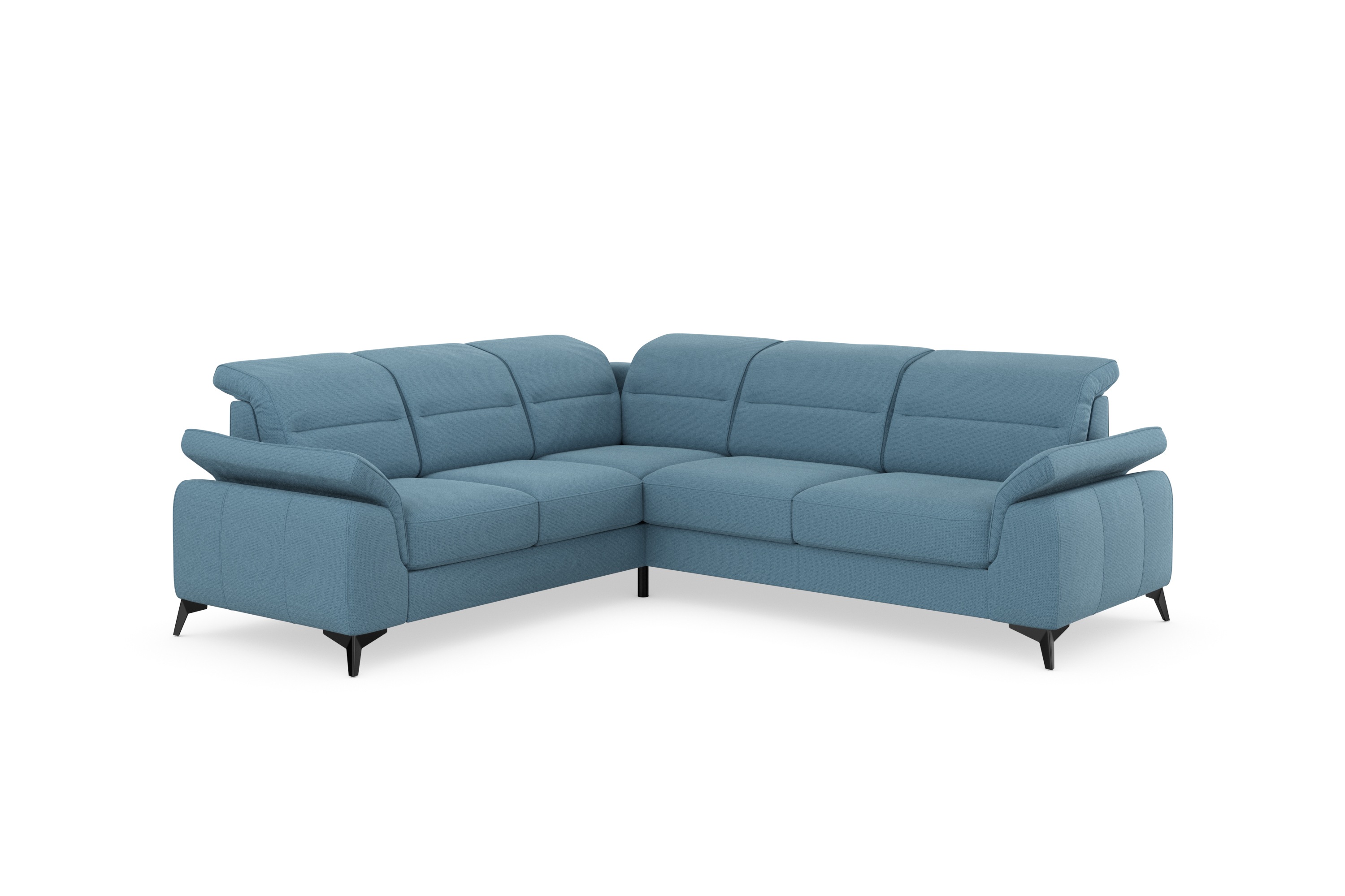Thumbnail - sit&more Ecksofa "Sinatra L-Form", optinal mit Kopfteilverstellung und Armteilfunktion, Metallfüße