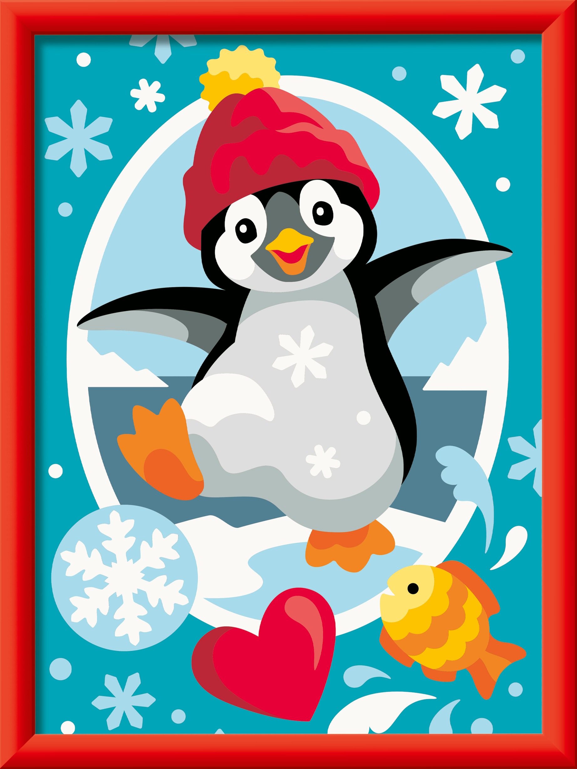 Ravensburger Malen nach Zahlen »CreArt, Fröhlicher Pinguin - mit Gibs gießen« Made in Europe