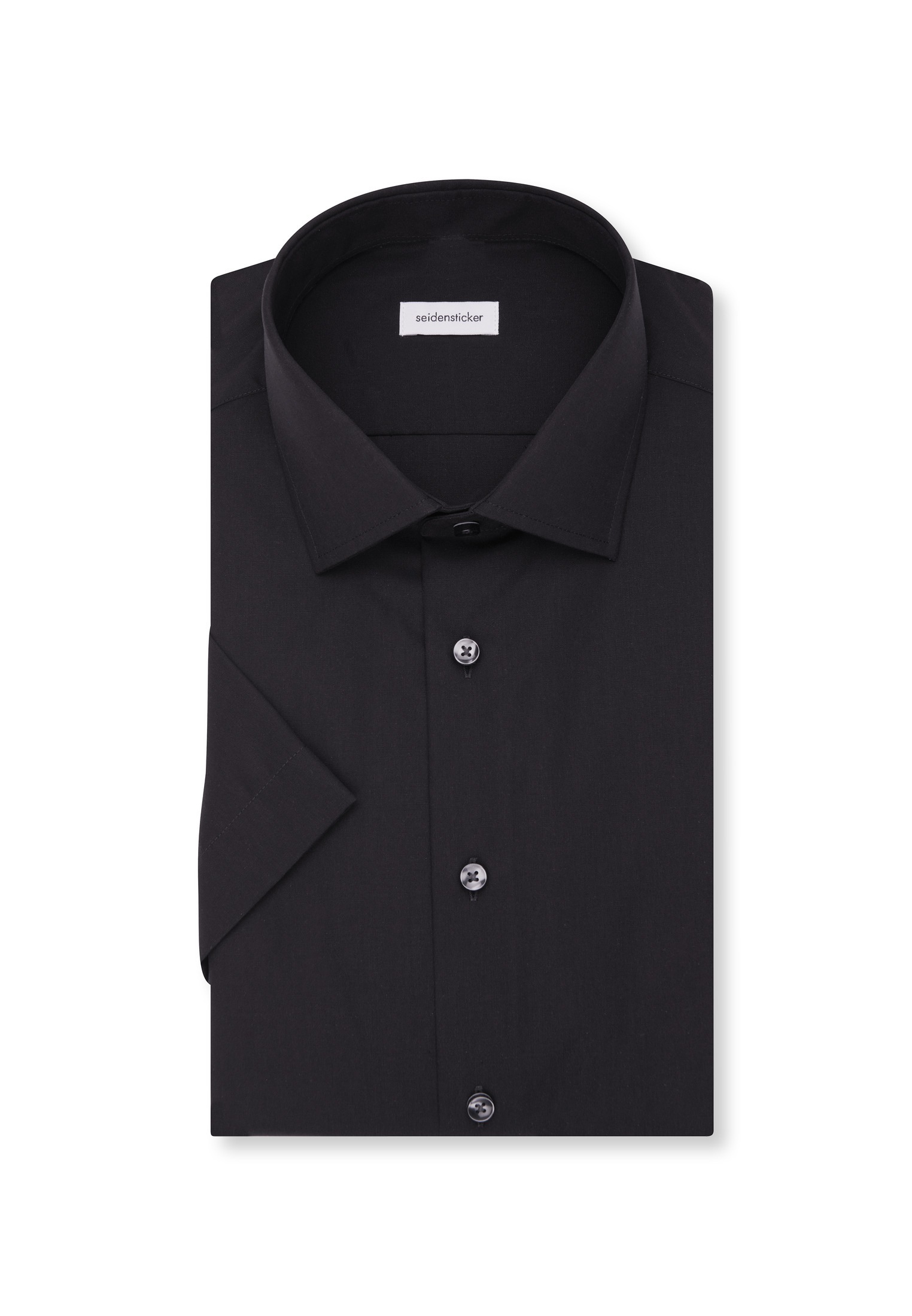 seidensticker Businesshemd »Schwarze Rose« Shaped 1/2 Kentkragen Uni