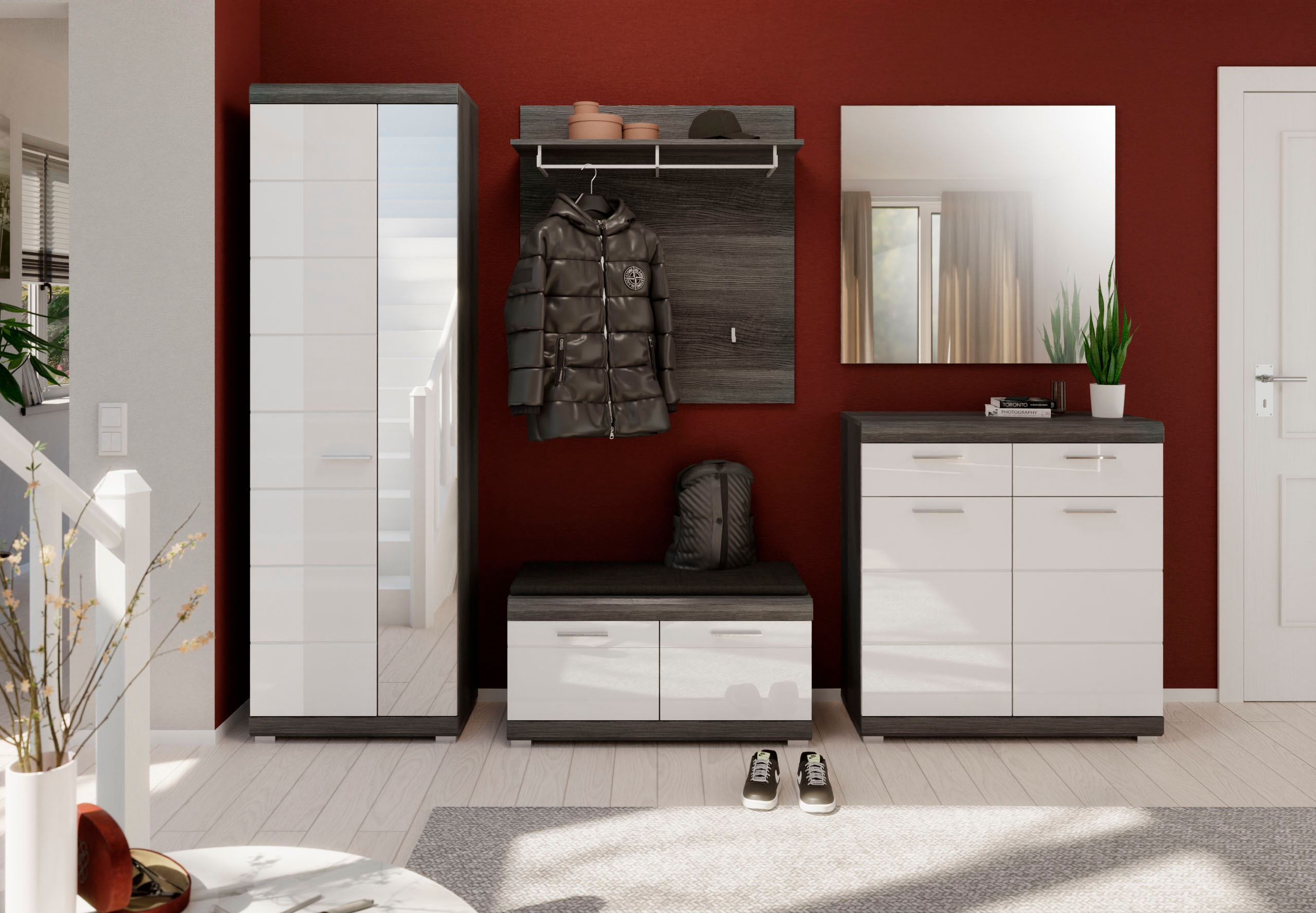 INOSIGN Garderoben-Set "SIENA, Breite 272 cm, 5-teiliges Set, individuell s günstig online kaufen