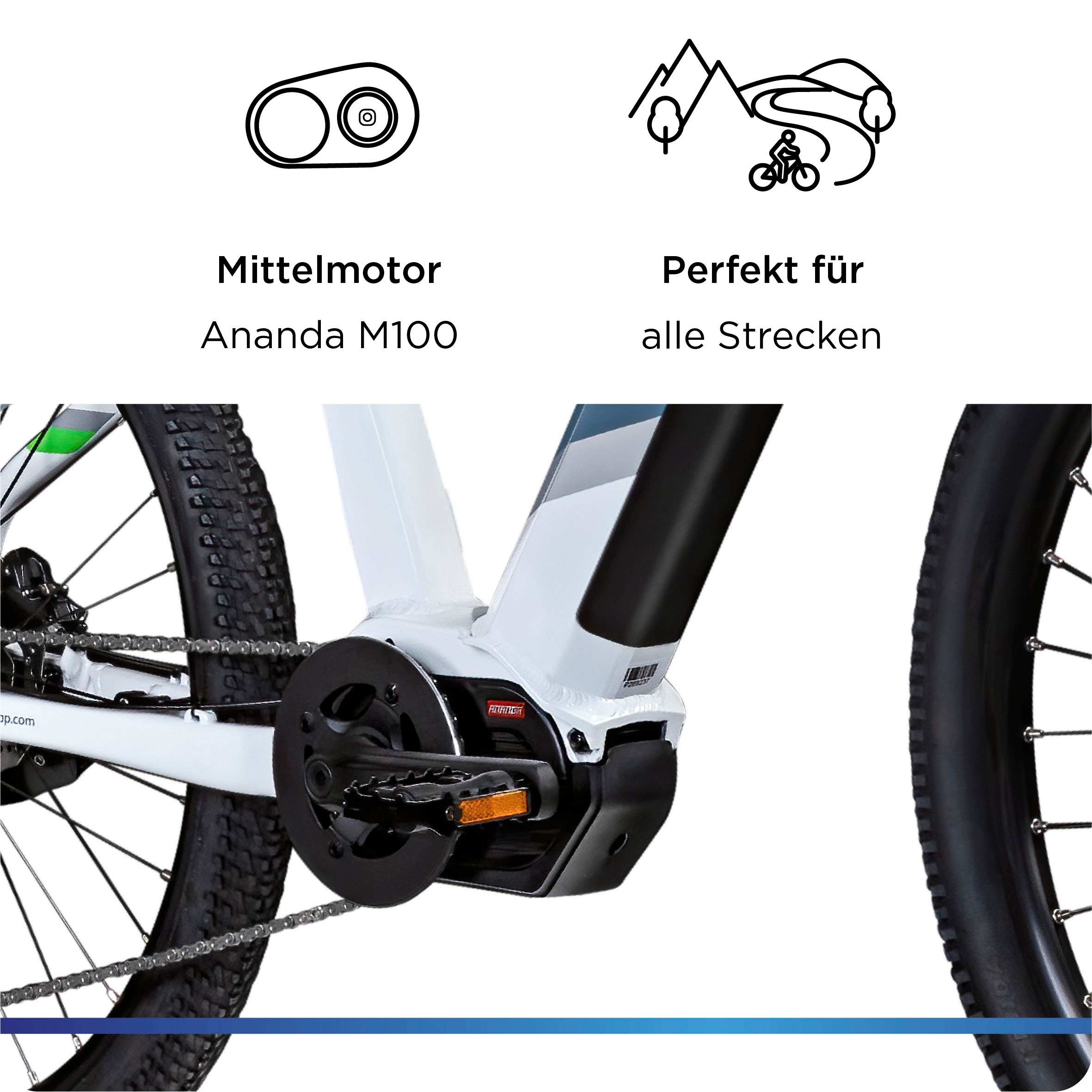 Zündapp E-Bike »X900«, 10 Gang, Shimano, Cues U6020 SGS, Mittelmotor 250 W