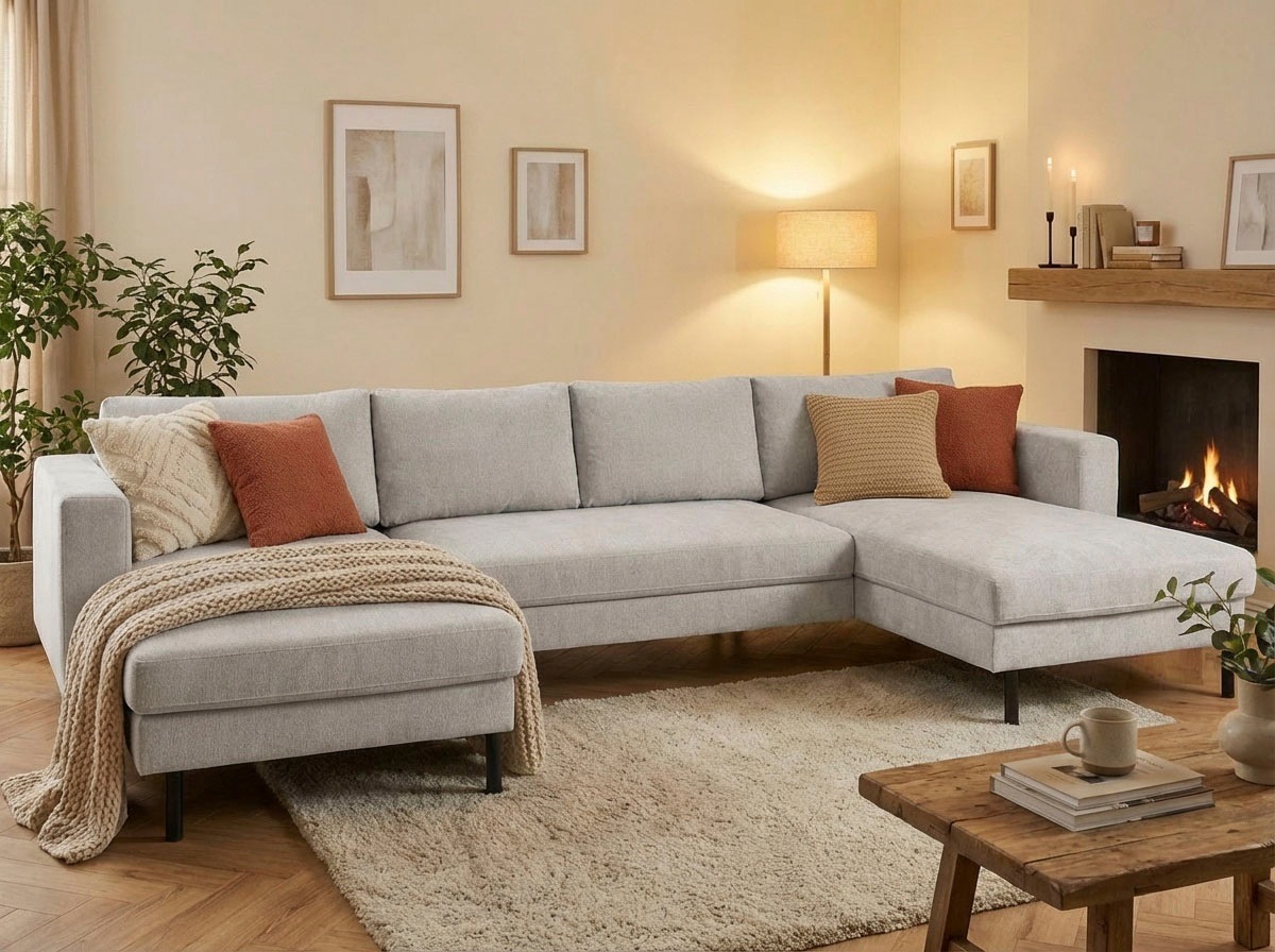 TRENDMANUFAKTUR Wohnlandschaft "Amazing II, wahlw. mit Schlaffunktion & Bet günstig online kaufen