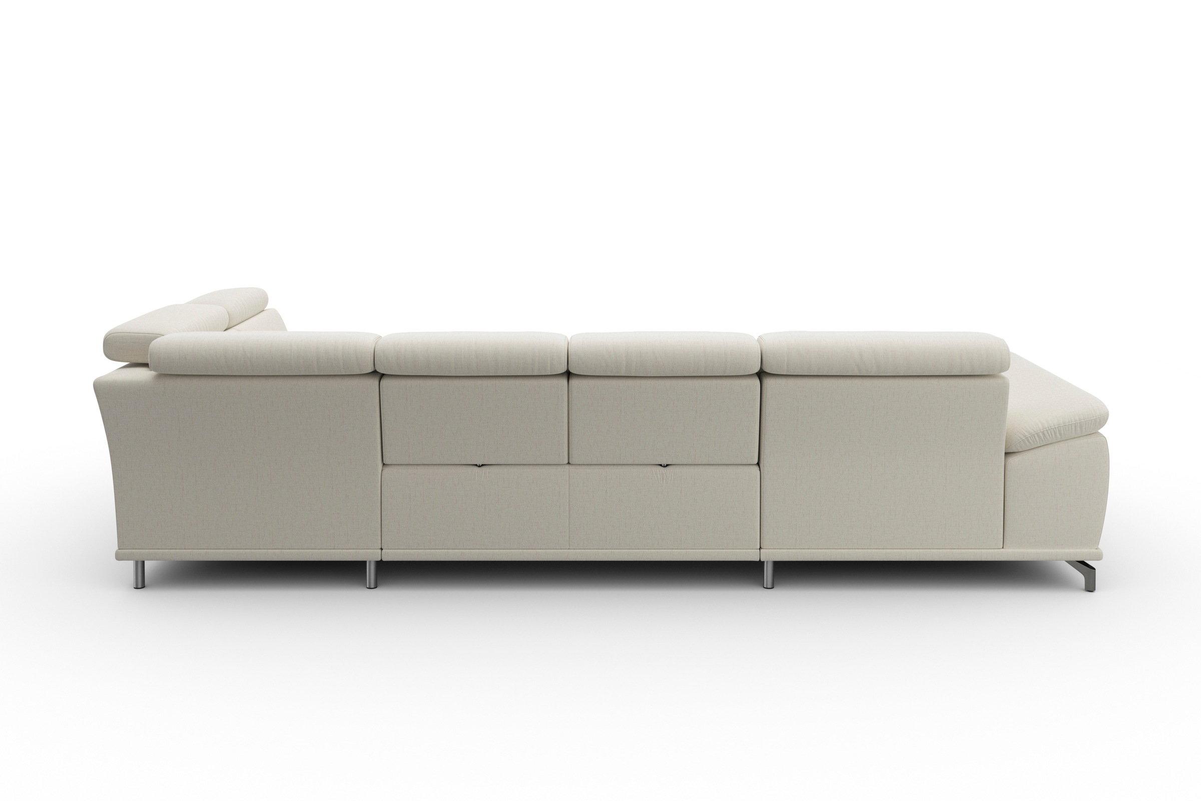 sit&more Wohnlandschaft »Cabrio U-Form, mit Sitztiefenverstellung, Arm- und Kopfteilverstellung«, 3 Nierenkissen, Federkern, optional Bettfunktion und Stauraum