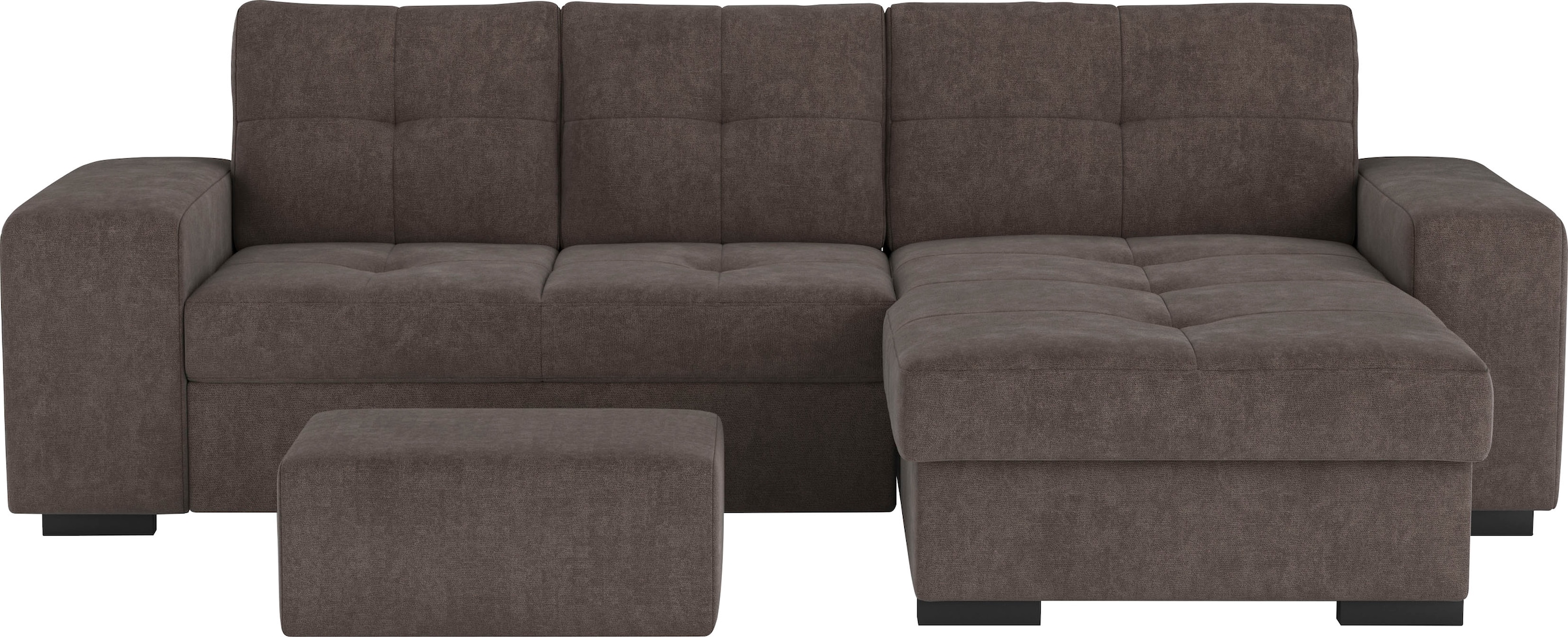 COTTA Ecksofa »Mattina L-Form«, mit Hocker, wahlweise mit Bettfunktion & Bettkasten