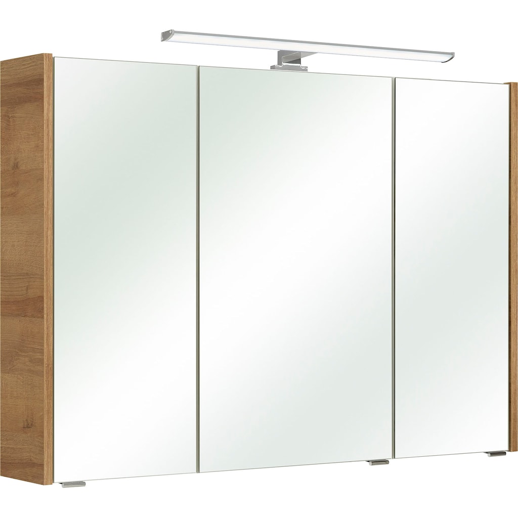 Saphir Spiegelschrank »Quickset 362 Badschrank, 3 Spiegeltüren, 6 Einlegeböden, 100 cm breit«