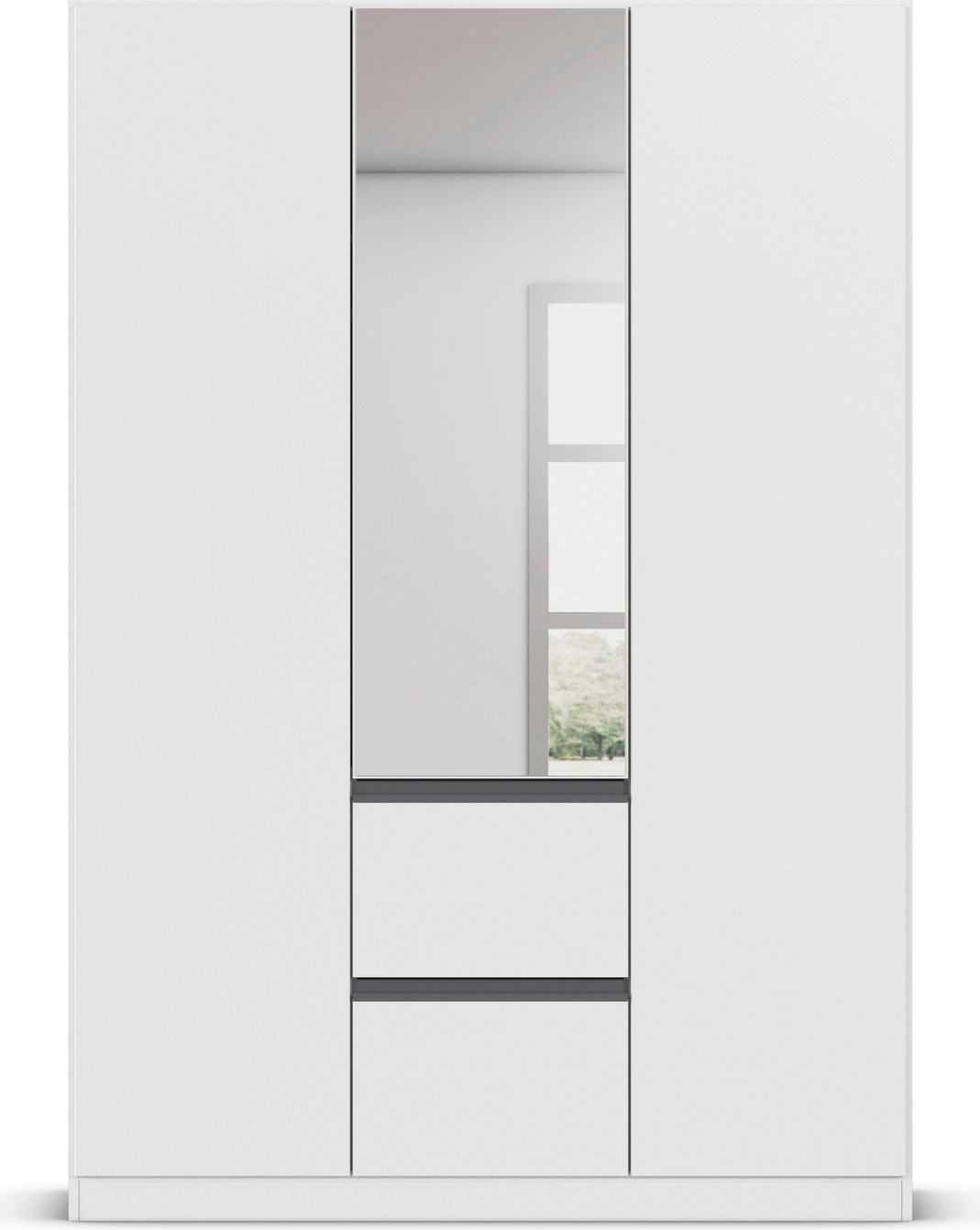 Thumbnail - rauch Drehtürenschrank "Kleiderschrank Schrank Garderobe Wäscheschrank BRISTOL in 2 Breiten", grifflose Front mit Push-t...