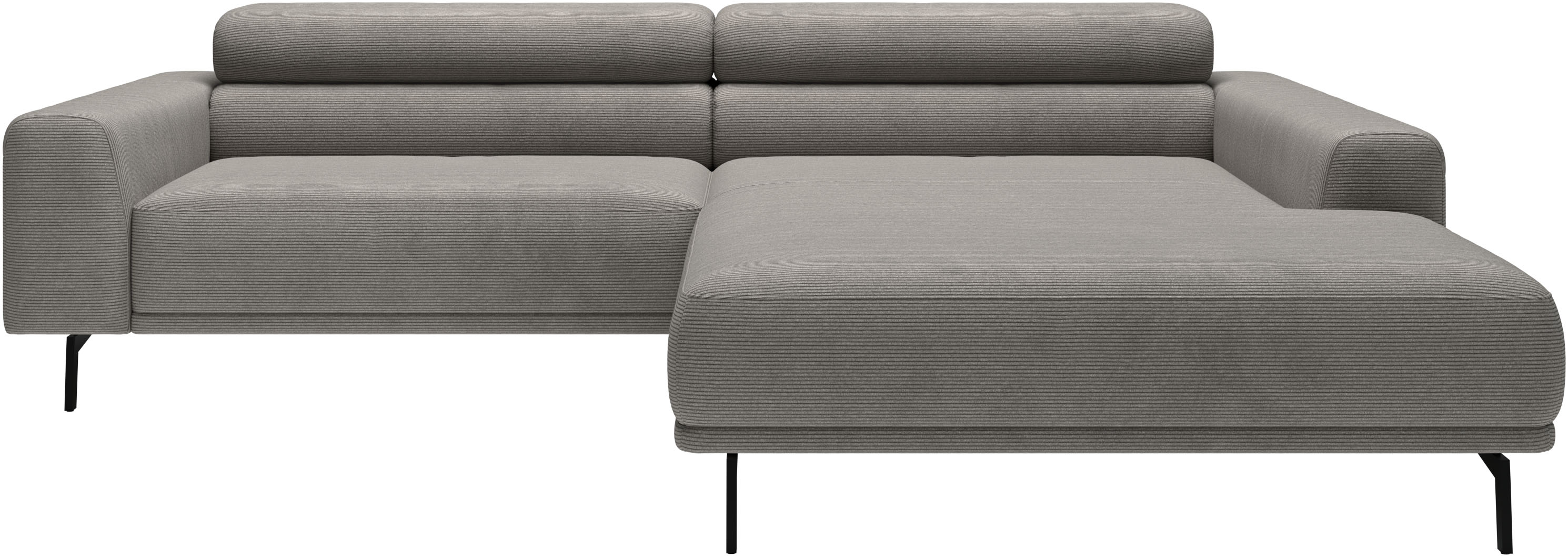 SCHÖNER WOHNEN-Kollektion "Tossa, Modernes Design trifft smarte Funktione, Breite 258 cm" Motorischer Sitzvorzug, Kopfteil-Funktion & Saugroboter-Höhe