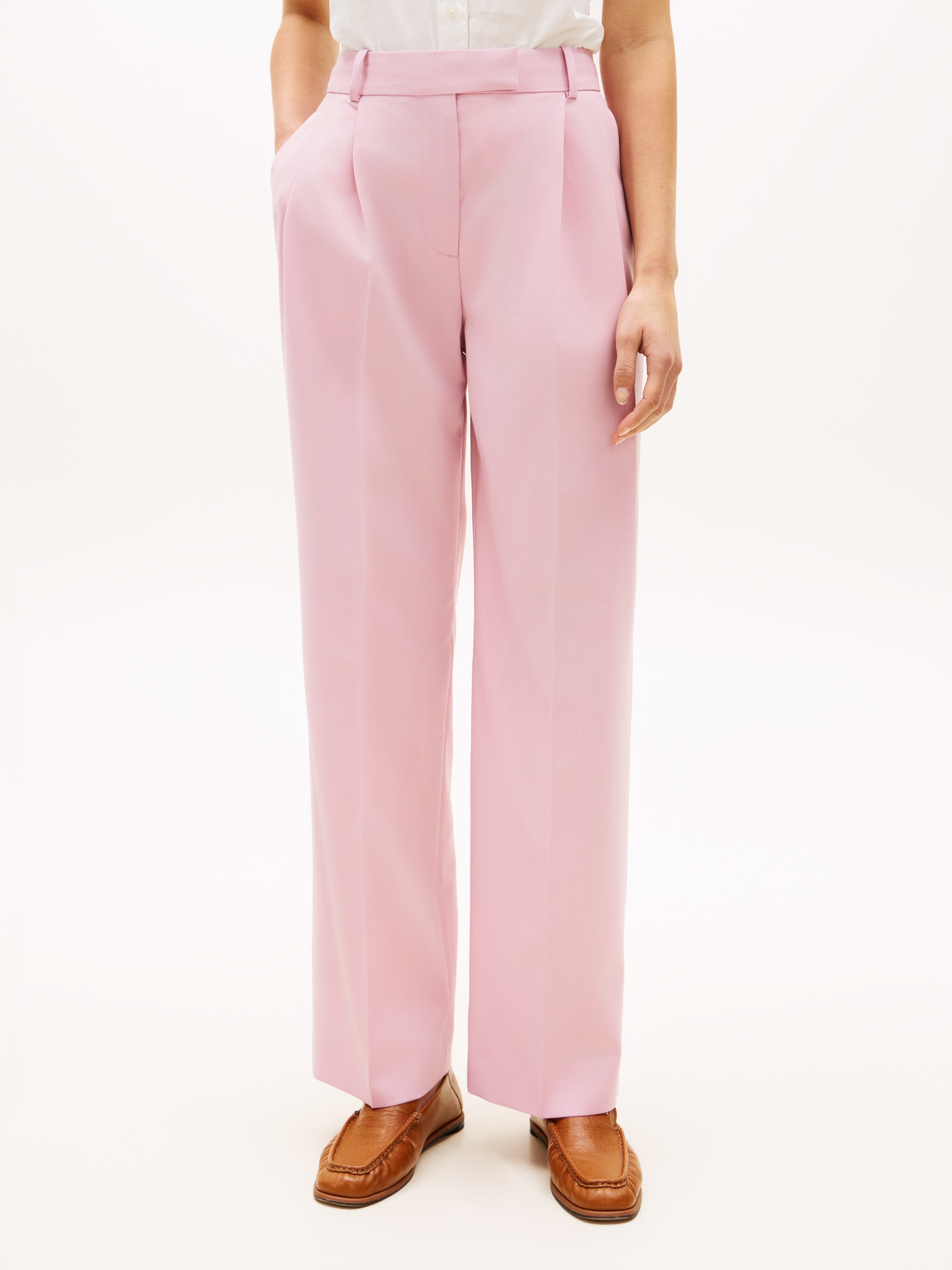 Tommy Hilfiger Anzughose »TIMELESS WOOL RLXD STRT PANT«  mit Wolle