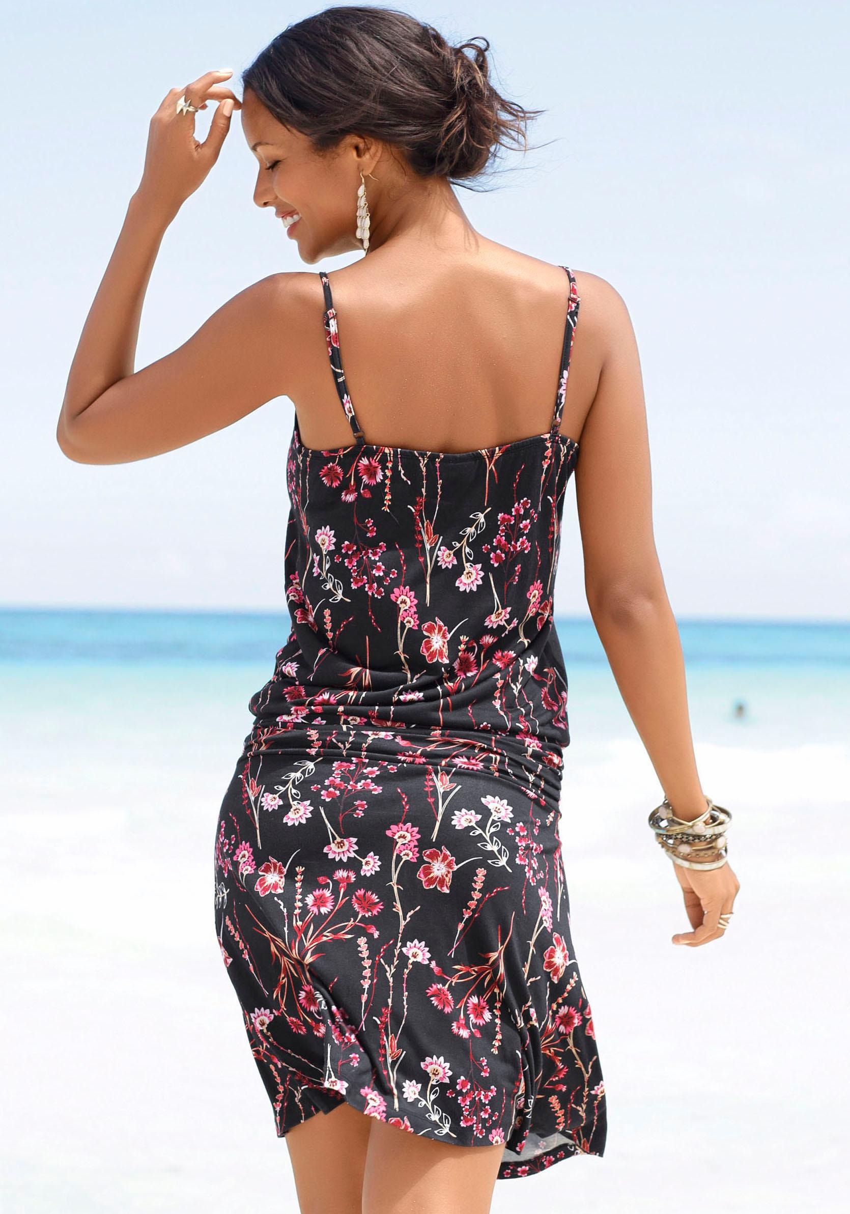 LASCANA Strandkleid, mit Blumenprint bestellen für | BAUR