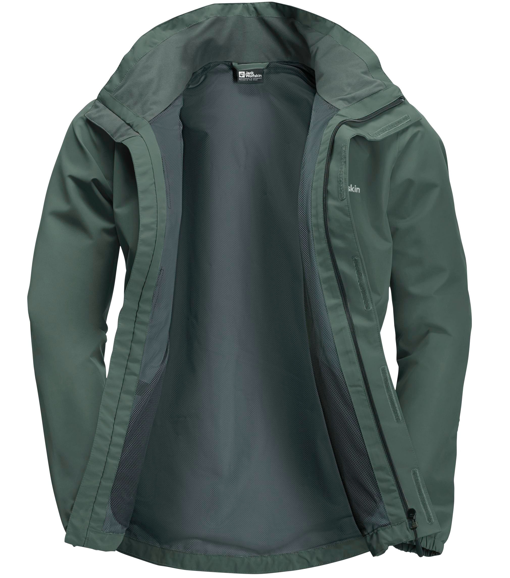 Jack Wolfskin Funktionsjacke »STORMY POINT 2L JKT M«, mit Kapuze, Wasserabweisend & Winddicht & Atmungsaktiv