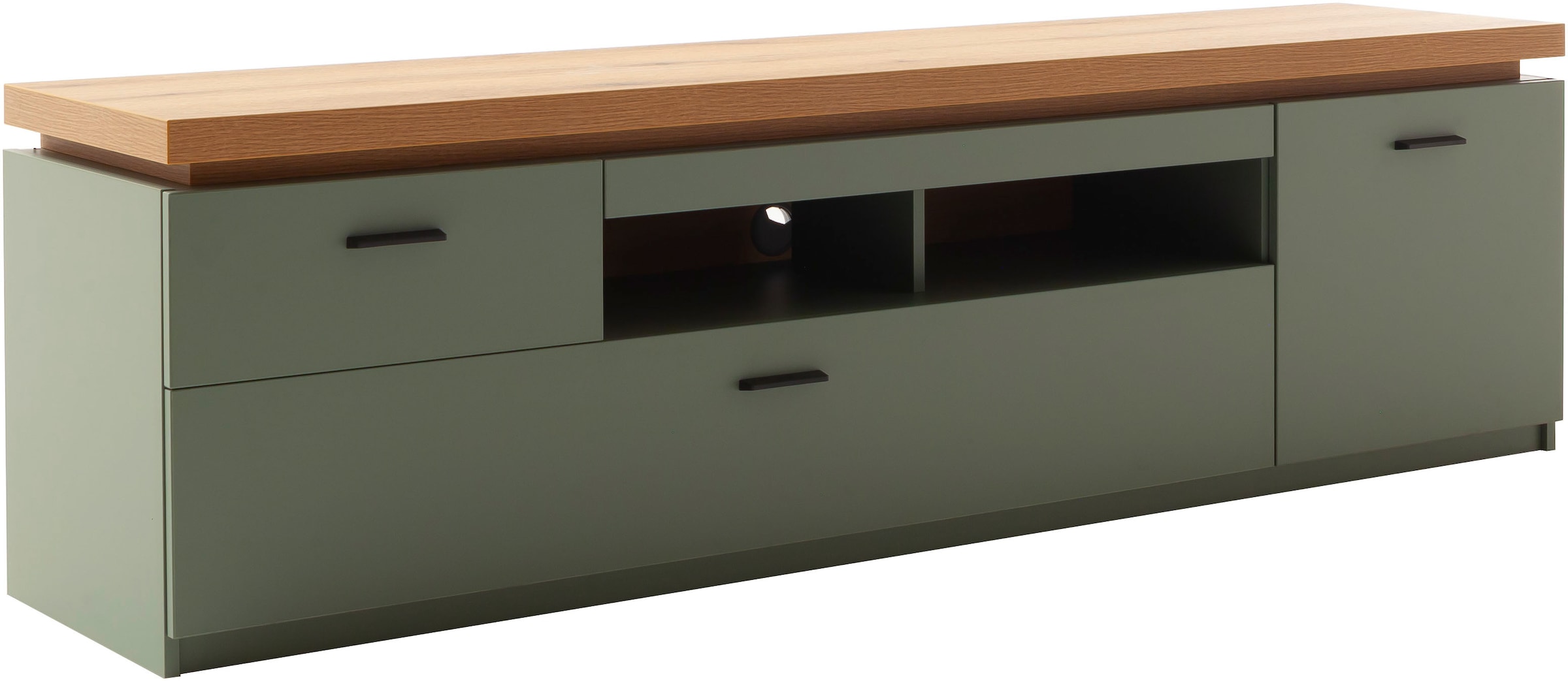 MCA furniture Lowboard »MONIZ TV-Element«, TV-Schrank, 2 Türen, 2 Schubkästen, 2 offene Fächer, 195 cm breit