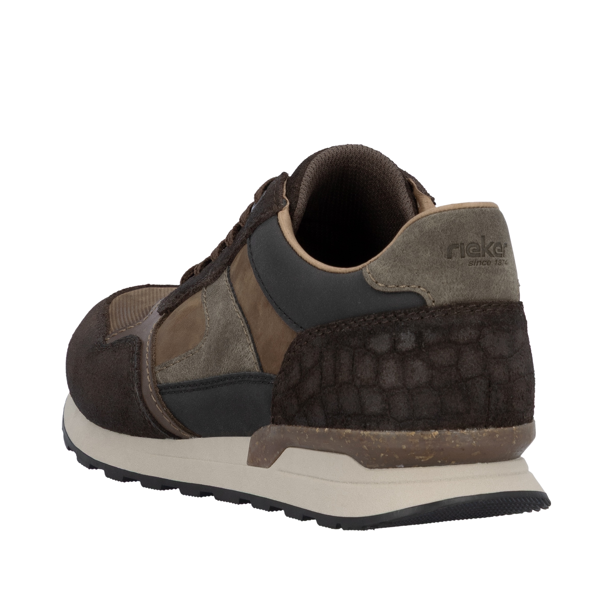 Rieker Sneaker, Halbschuh, Schnürschuh, Freizeitsneaker mit weichem Schaftrand