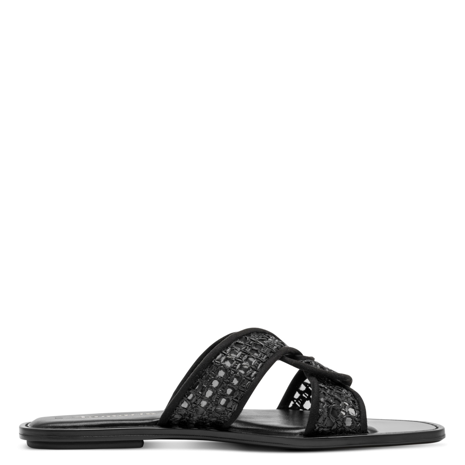 Tamaris Pantolette  Sommerschuh, Schlüpfschuh, Flat mit Baststickerei