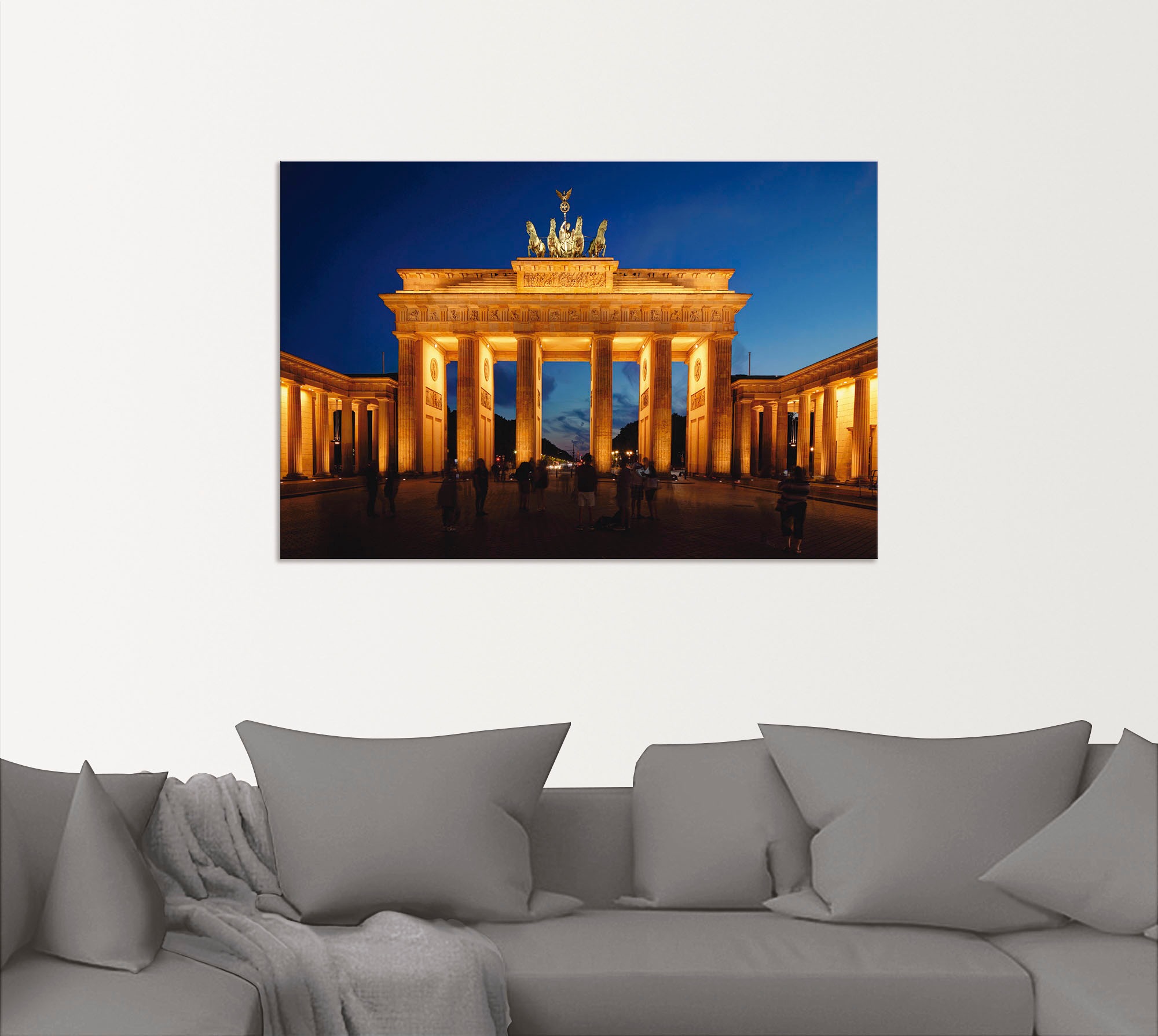 Artland Wandbild »Brandenburger Tor bei Abenddämmerung«, Gebäude, (1 St.),  als Alubild, Leinwandbild, Wandaufkleber oder Poster in versch. Größen  kaufen | BAUR