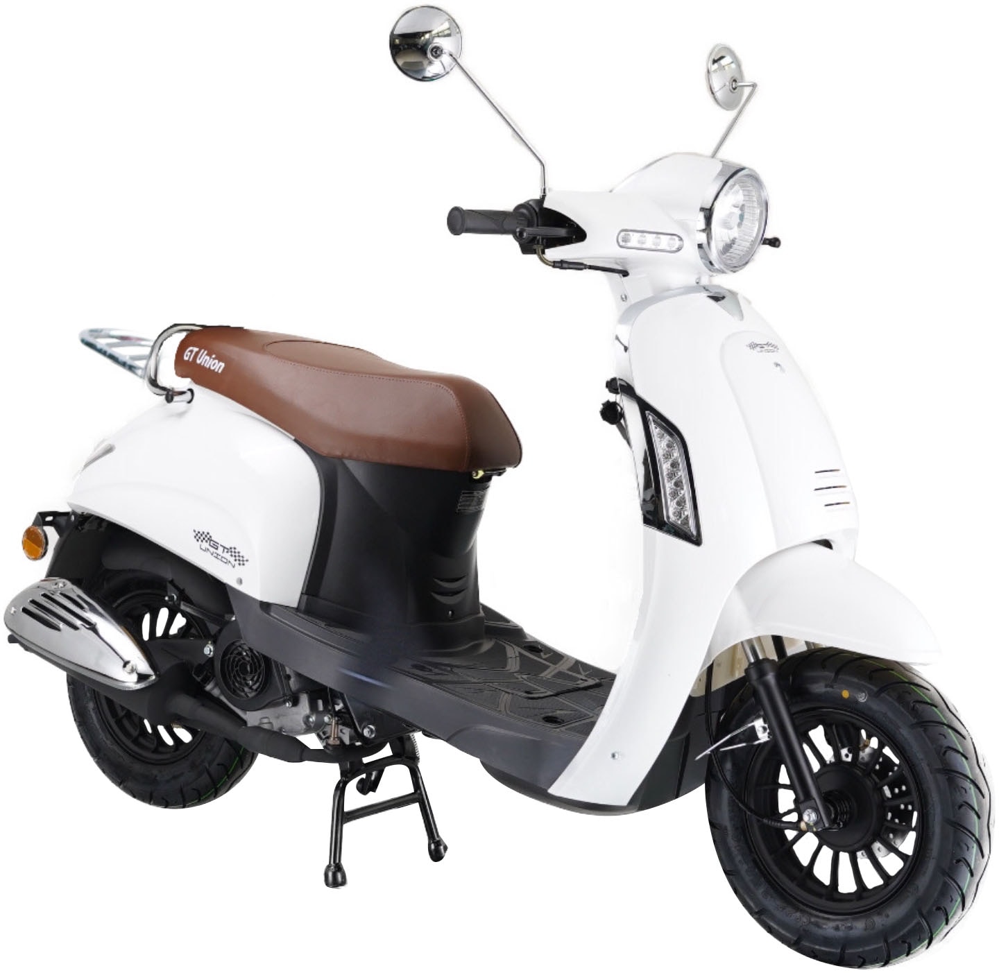 GT UNION Mofaroller »Massimo 25 (mit/ohne Topcase)«, 50 cm³, 25 km/h, Euro 5, 3 PS, im Retro-Look