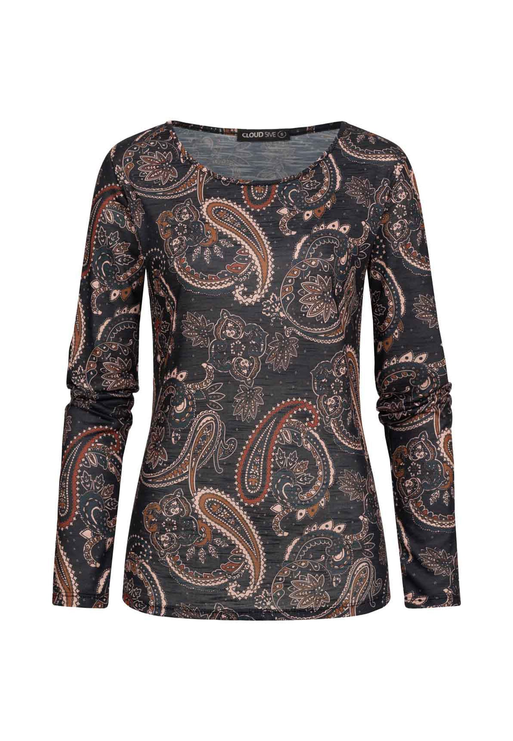CLOUD 5IVE Longsleeve "CLOUD 5IVE Langarm Shirt Longsleeve mit Paisley Print" 1 Stk.