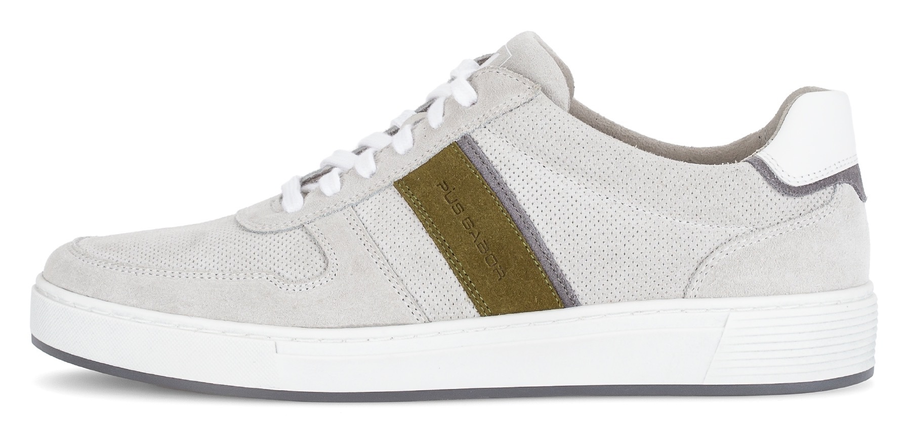 Pius Gabor Sneaker, Freizeitschuh, Halbschuh, Schnürer mit Kontrastbesätze, Weite G