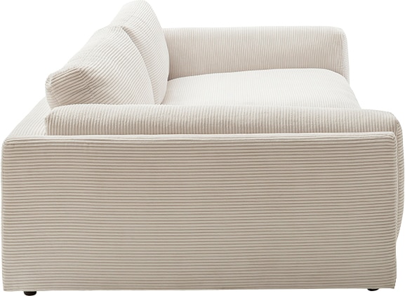 3C Candy Big-Sofa »Karalis mit extra großer Sitztiefe, elegantes Mega Sofa zum Relaxen,«, auch in Cord- oder Leder-Bezug, lose Kissen, loungige Bequemlichkeit